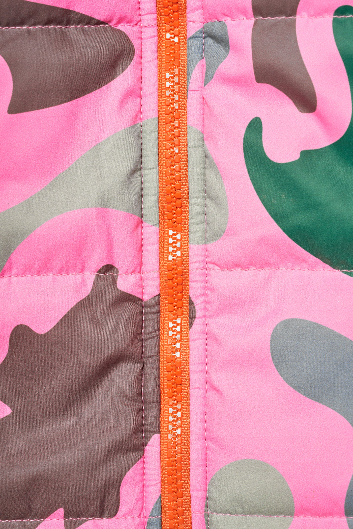 MILITARY CAMO PUFFER JACKET - PINK - Image 7