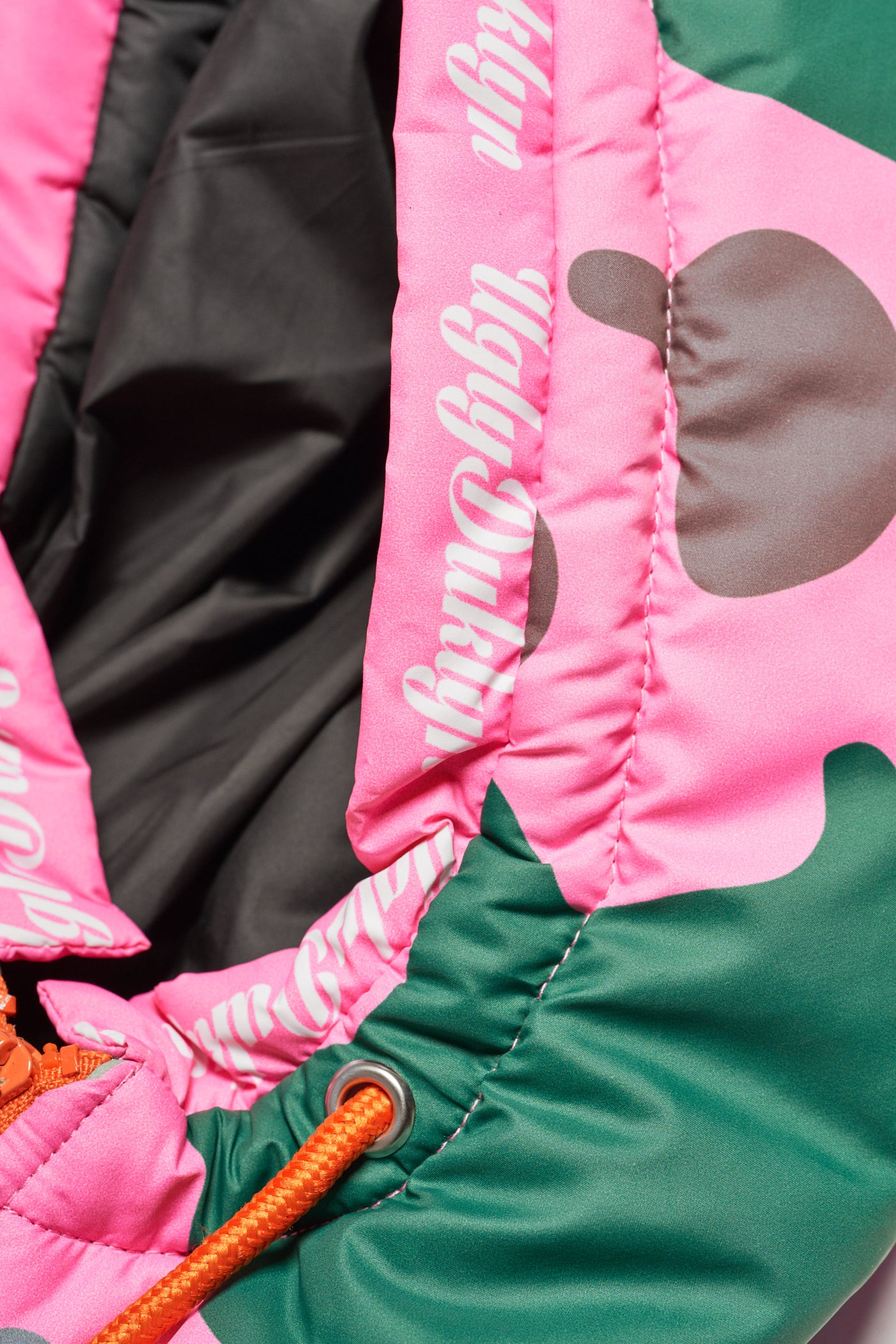 MILITARY CAMO PUFFER JACKET - PINK - Image 8