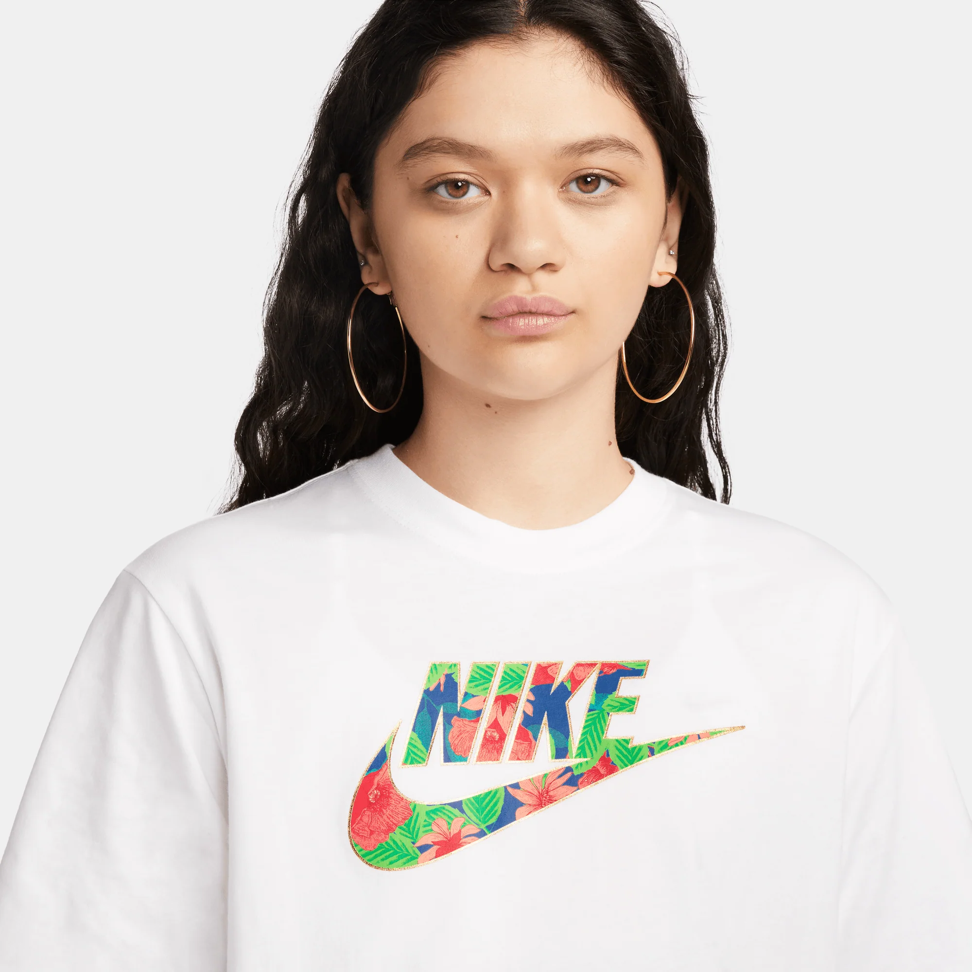 WMNS LOGO TEE - WHITE - Image 3