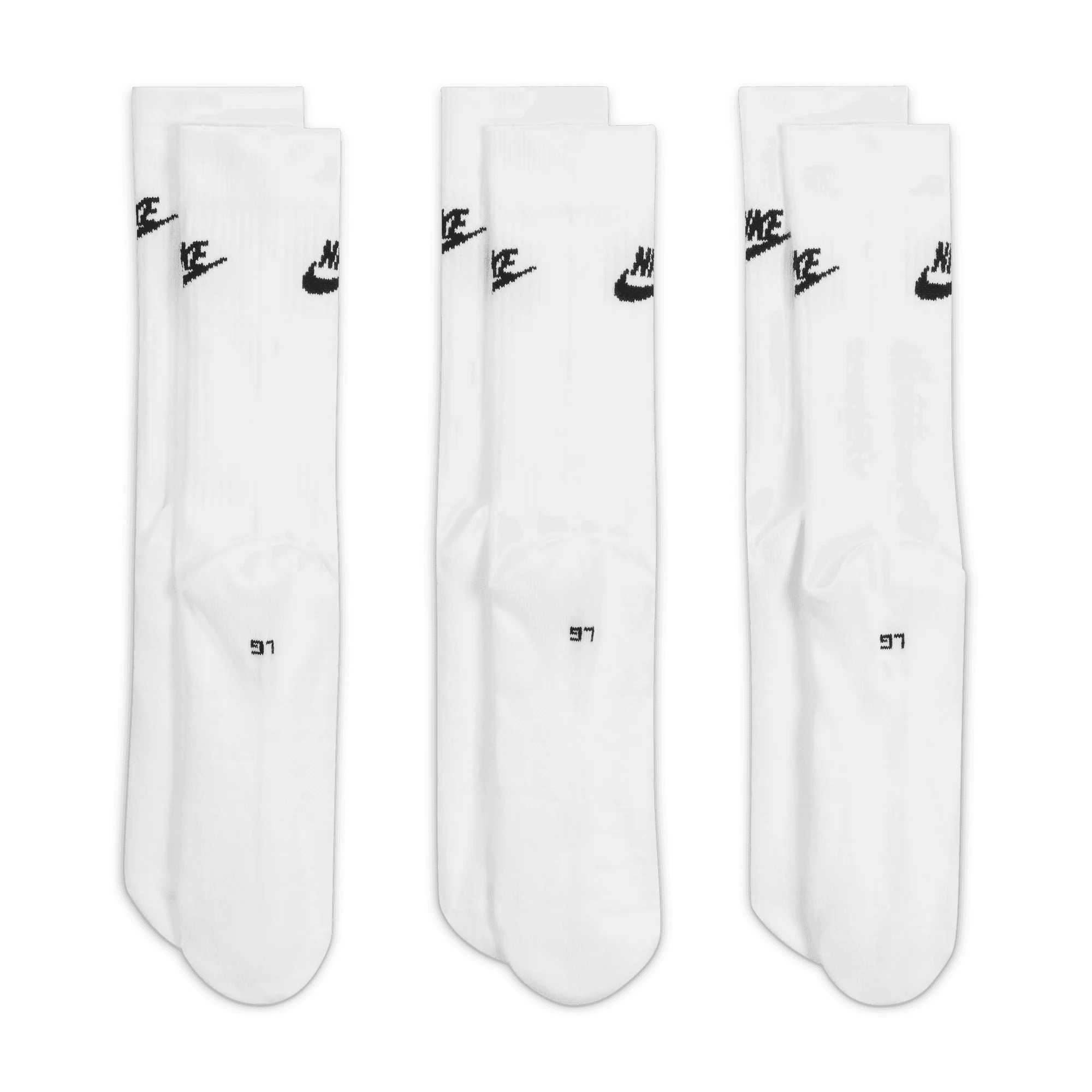 NIKE EVERYDAY ESSENTIAL 3PACK SOCKS - WHITE - Image 3