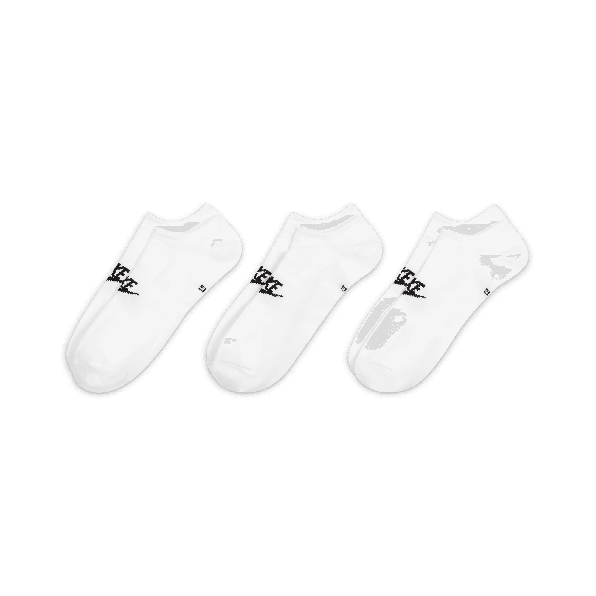 NIKE EVERYDAY ESSENTIAL NO SHOW 3PACK SOCKS - WHITE - Image 2