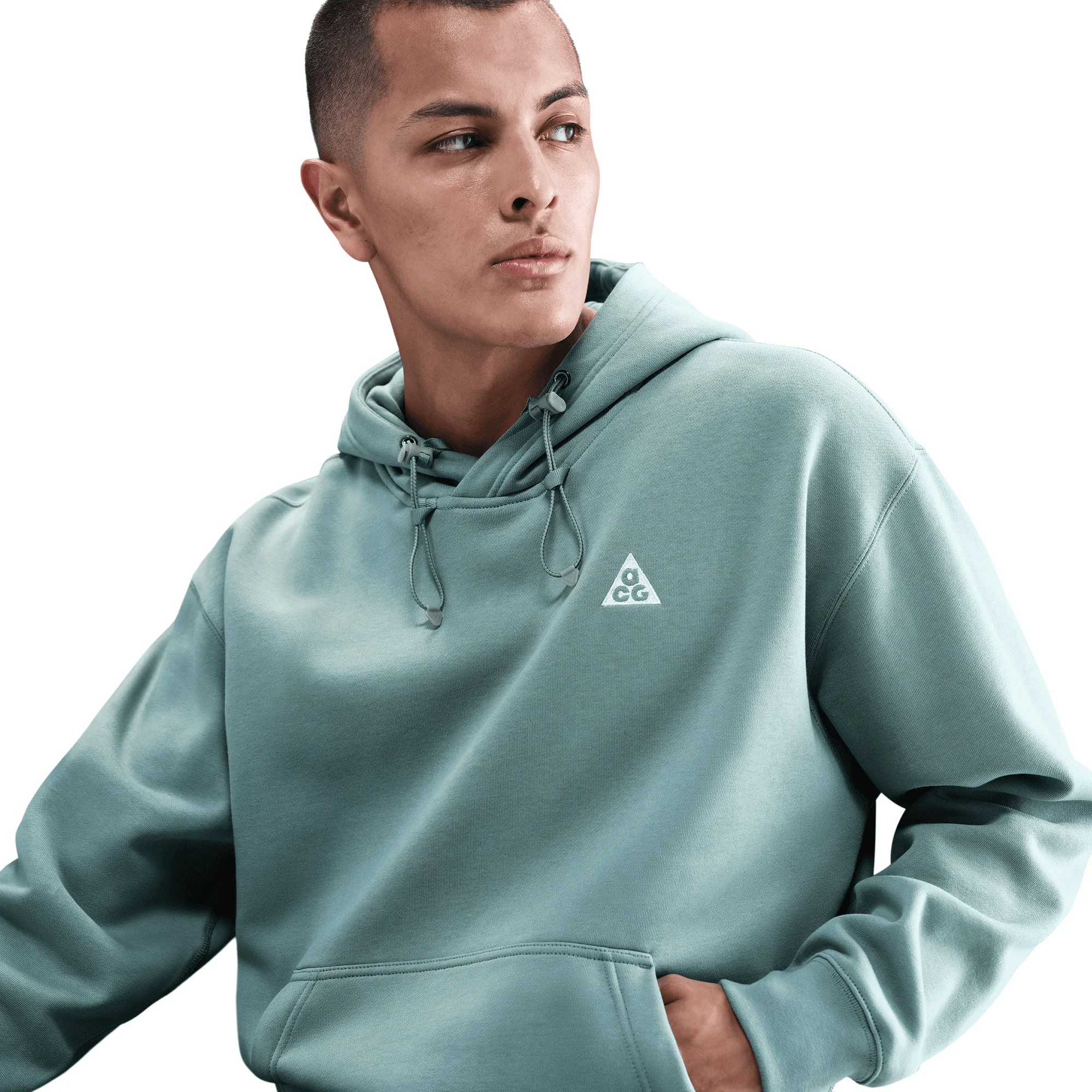 ACG THERMA-FIT FLEECE HOODIE - CANNON / CLAY GREEN - Image 5