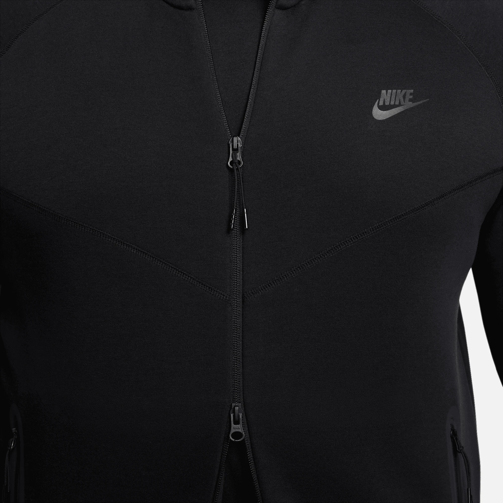 TECH FLEECE FULL-ZIP HOODIE - BLACK - Image 12