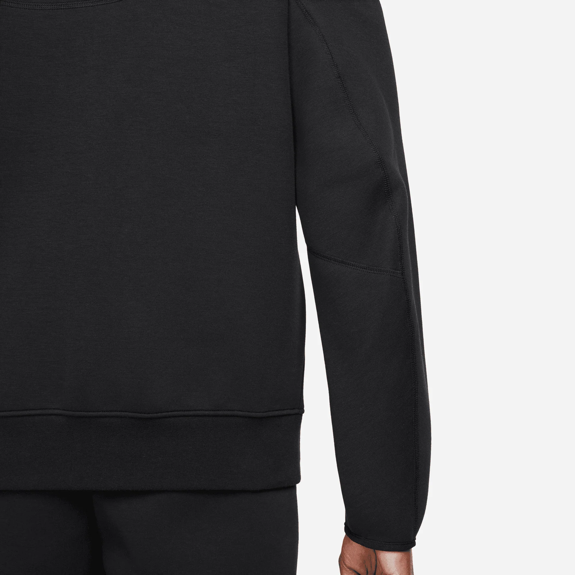 TECH FLEECE FULL-ZIP HOODIE - BLACK - Image 7
