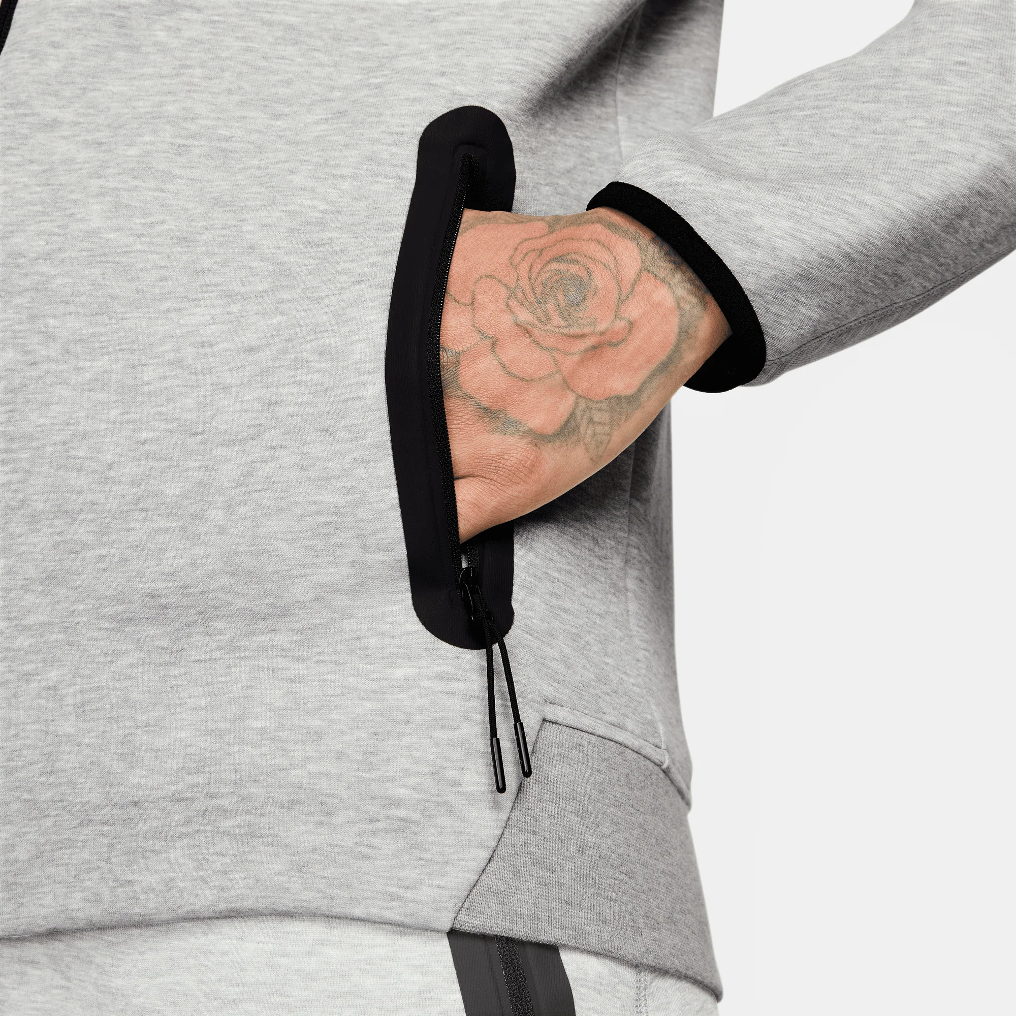 TECH FLEECE FULL-ZIP HOODIE - GRAPHITE - Image 5