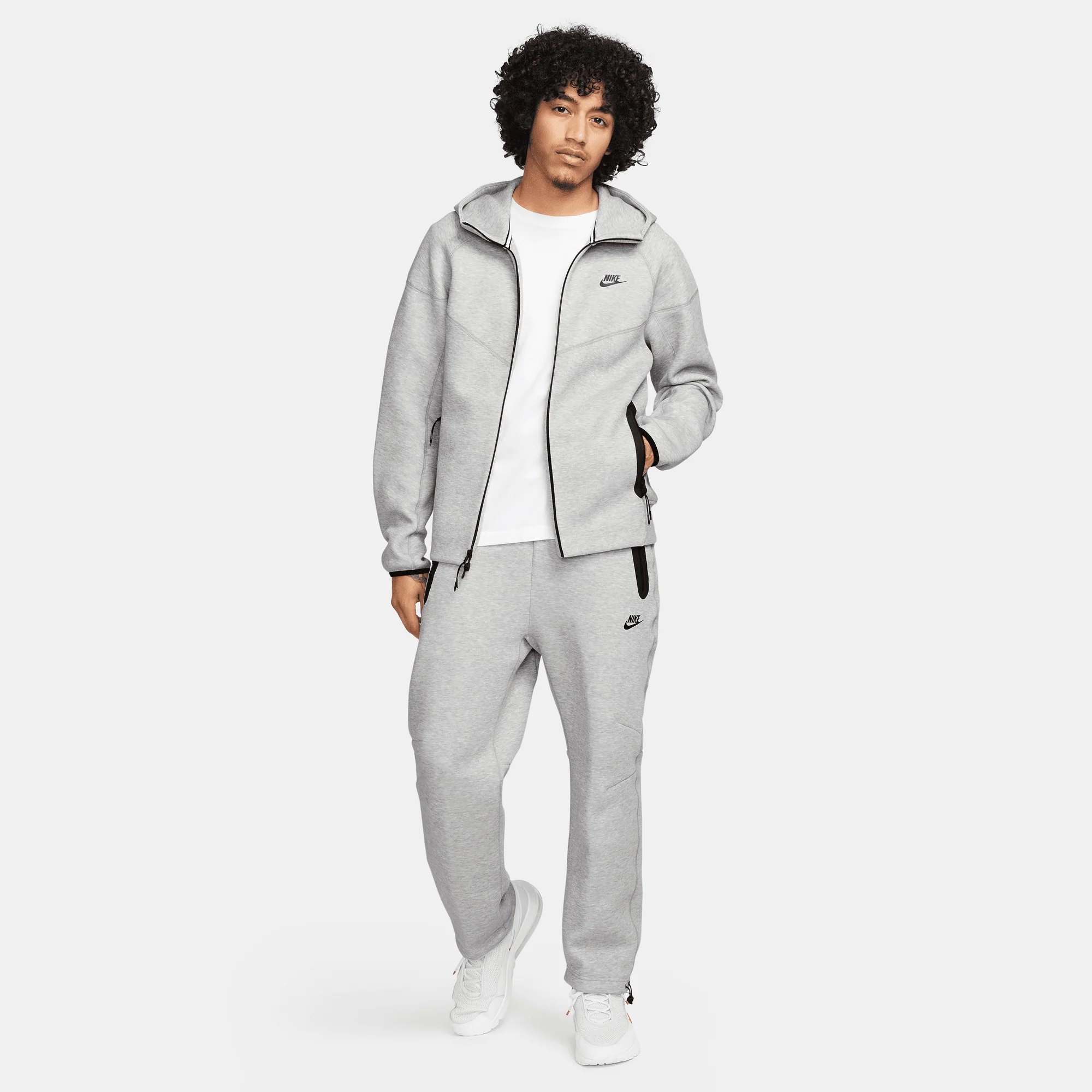 TECH FLEECE FULL-ZIP HOODIE - GRAPHITE - Image 8