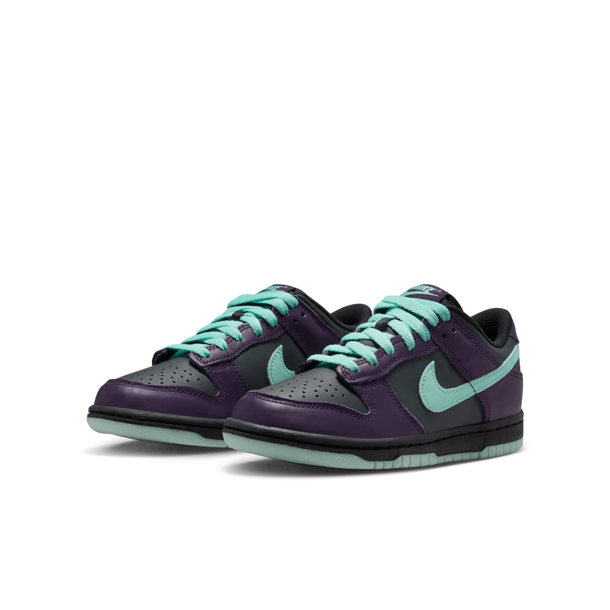 DUNK LOW (GS) - DARK SMOKE GREY / ARTISAN TEAL - Image 2