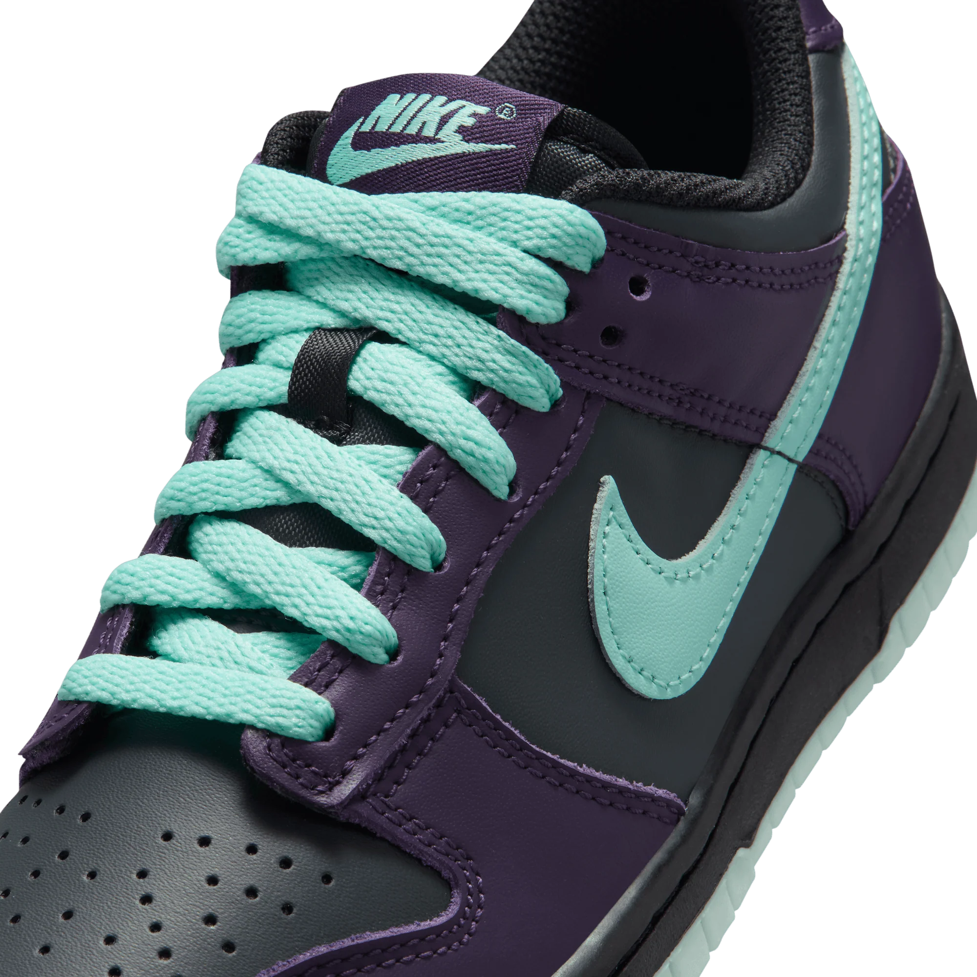 DUNK LOW (GS) - DARK SMOKE GREY / ARTISAN TEAL - Image 7