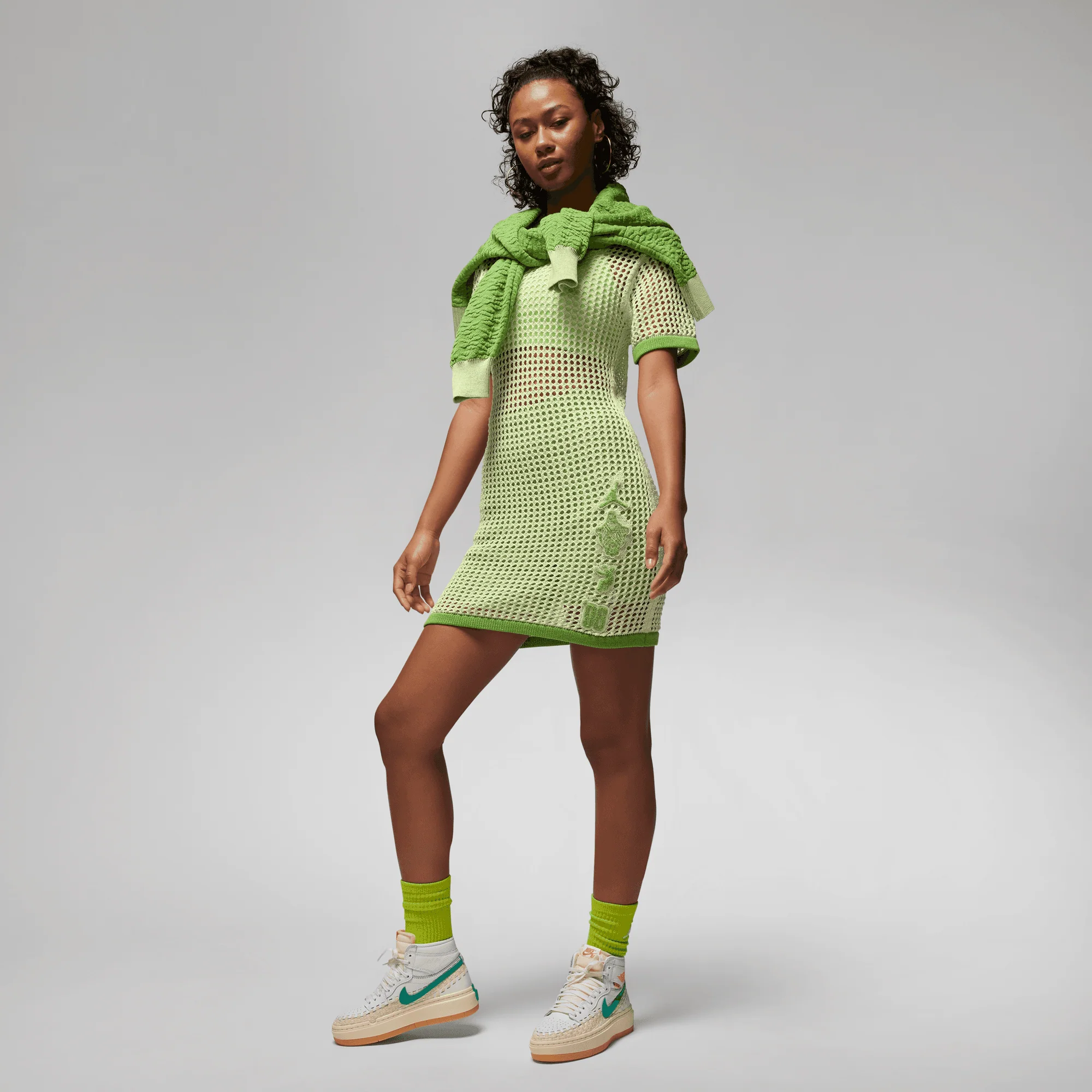WMNS UNION X BEPHIES BEAUTY SUPPLY X JORDAN DRESS - LIME ICE / CHLOROPHYLL - Image 3