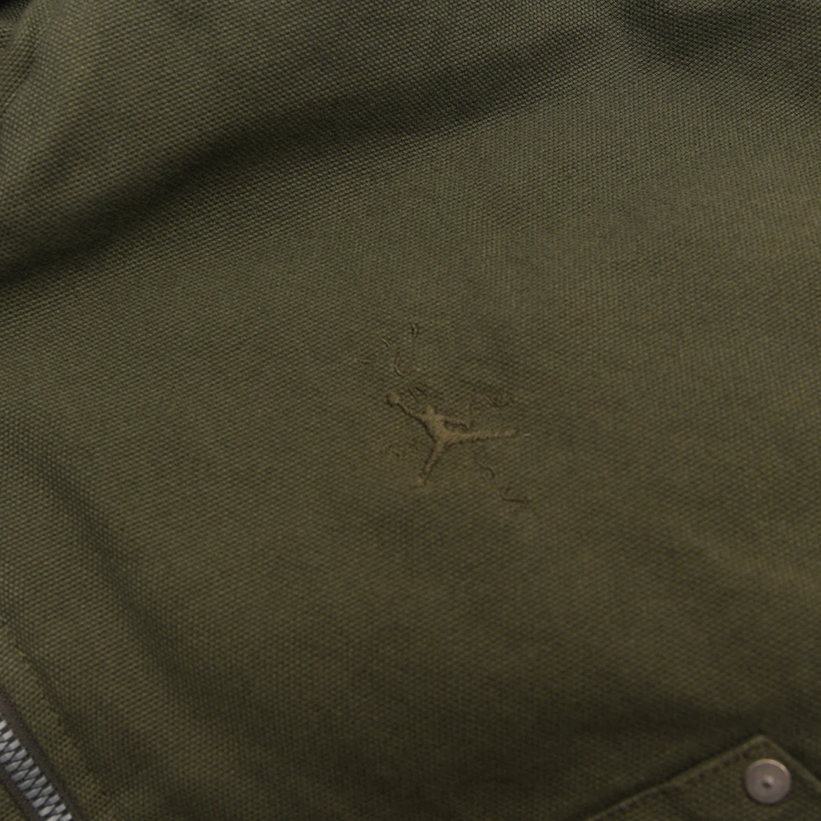 TRAVIS SCOTT X AIR JORDAN WMNS HOODED CANVAS JACKET - CARGO KHAKI - Image 3