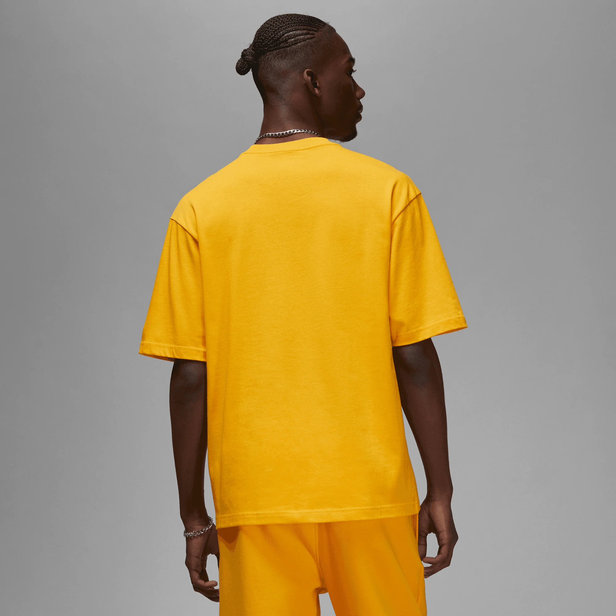 JORDAN WORDMARK MEN`S S/S TEE - GOLD - Image 3