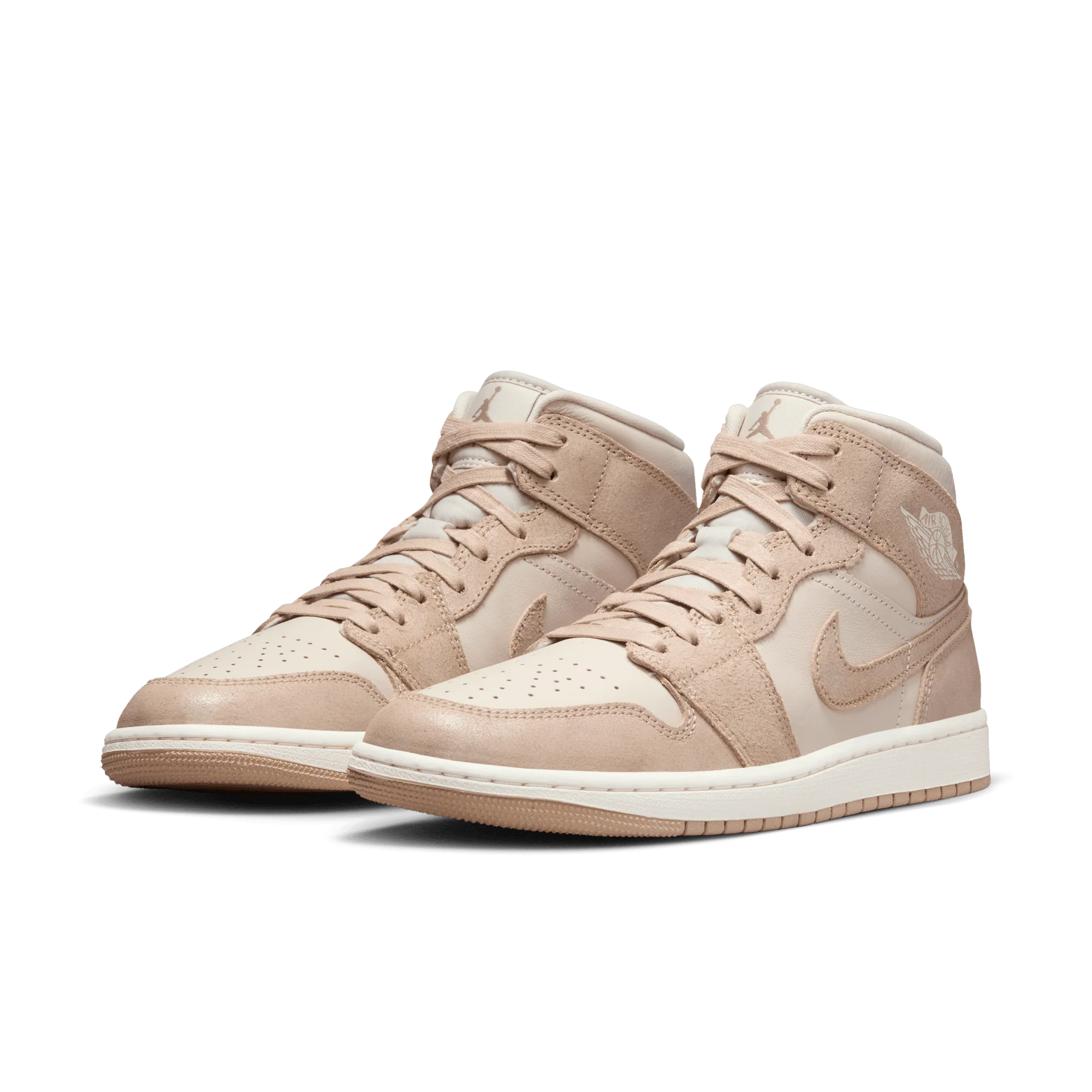 WMNS AIR JORDAN 1 MID SE - LIGHT BROWN / SAIL - Image 3