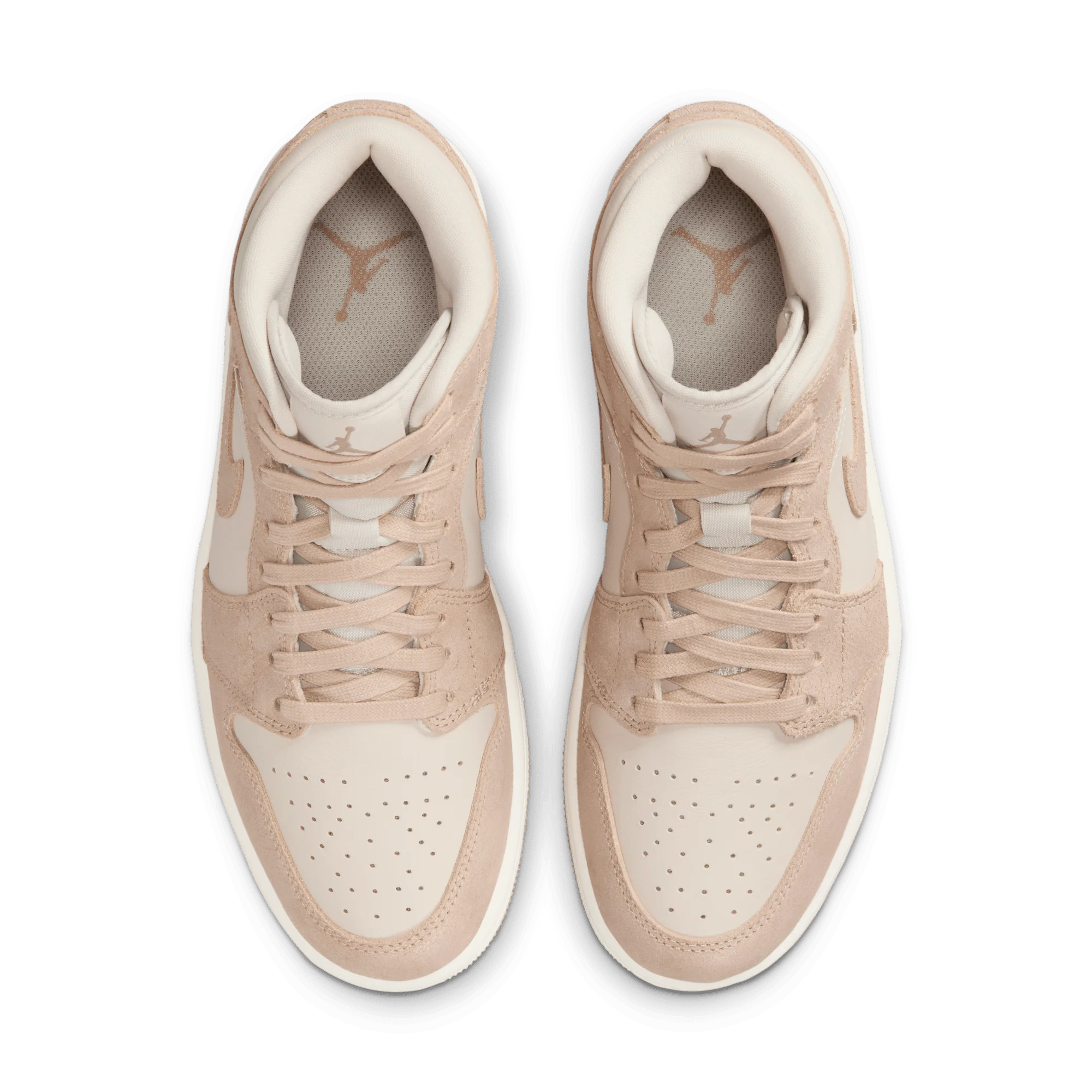 WMNS AIR JORDAN 1 MID SE - LIGHT BROWN / SAIL - Image 4
