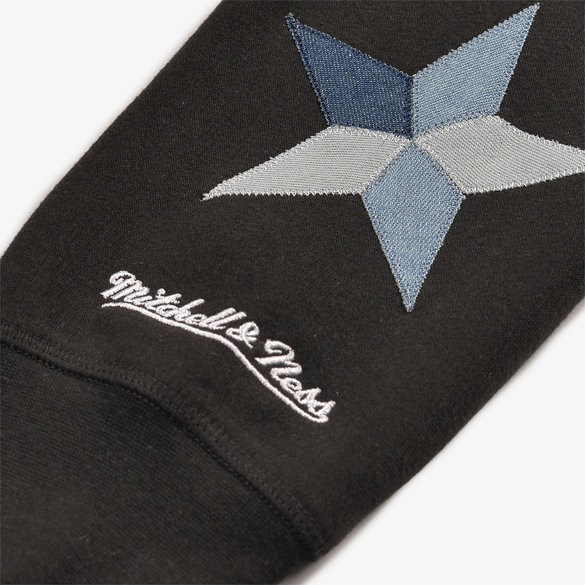 LAPSTONE X M&N DENIM PATCHWORK HOODIE - BLACK - Image 6