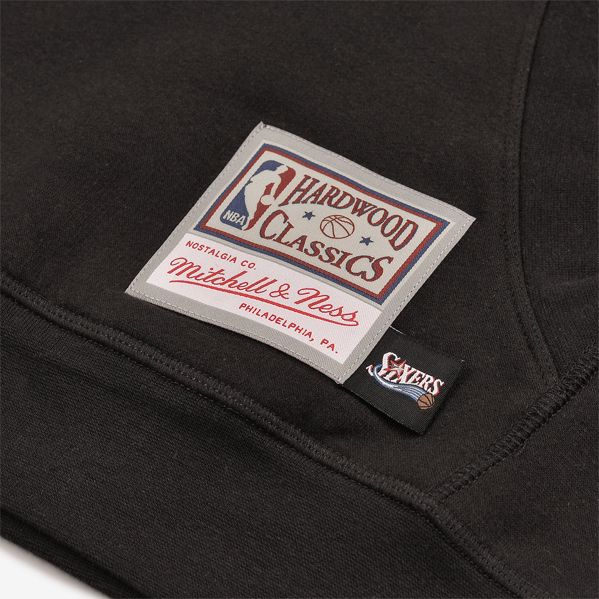 LAPSTONE X M&N DENIM PATCHWORK HOODIE - BLACK - Image 7