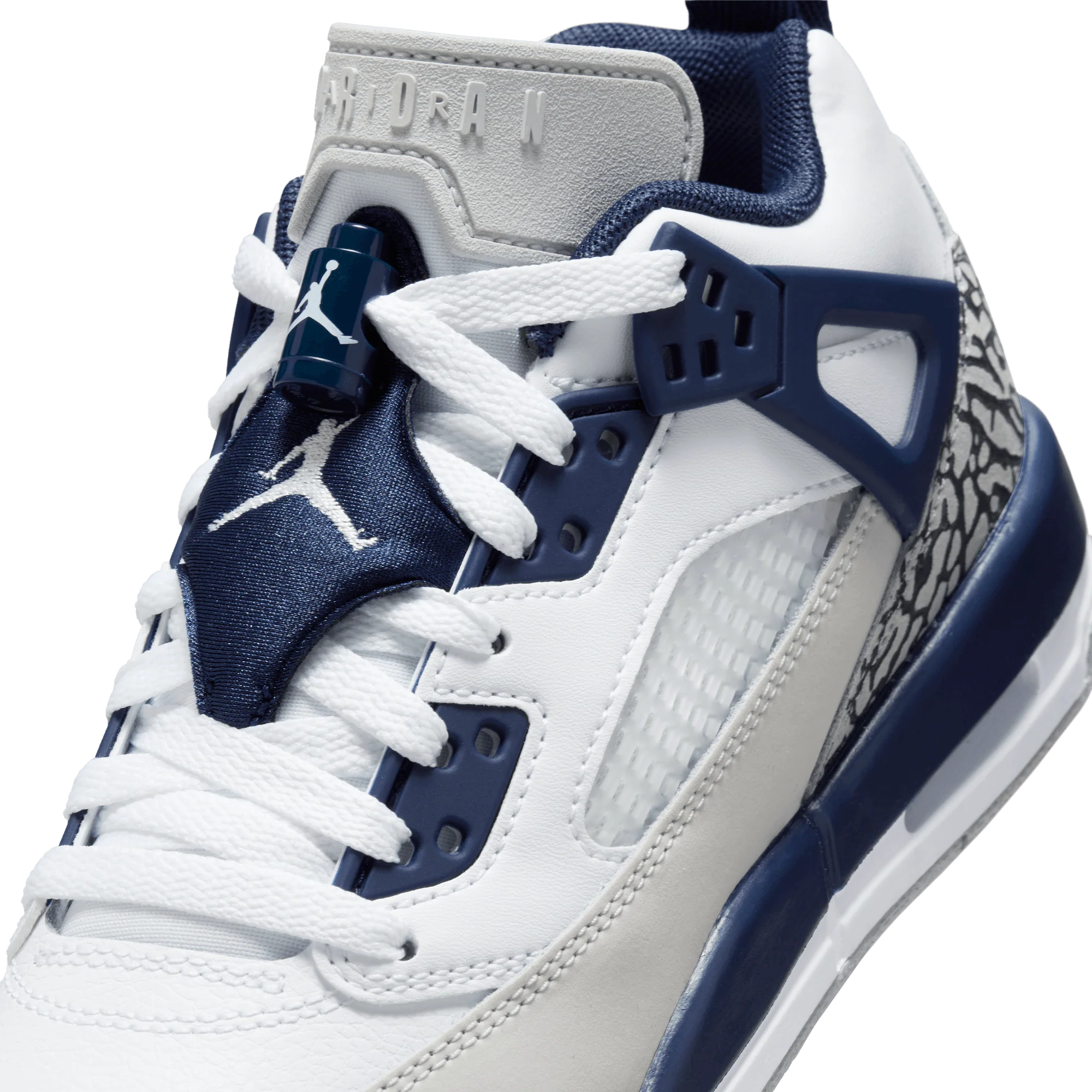 JORDAN SPIZIKE LOW (GS) - WHITE / MIDNIGHT NAVY - Image 7