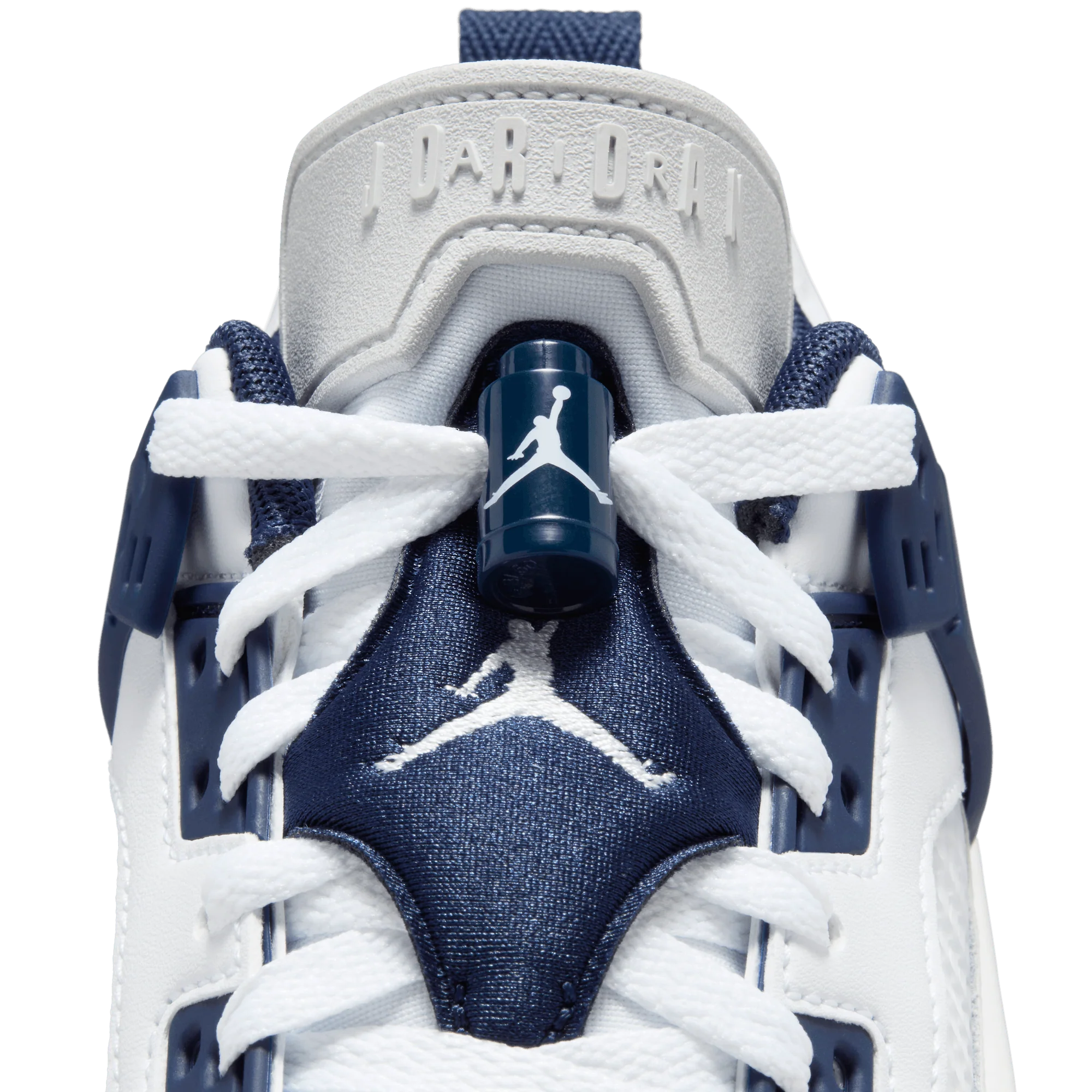 JORDAN SPIZIKE LOW (GS) - WHITE / MIDNIGHT NAVY - Image 8