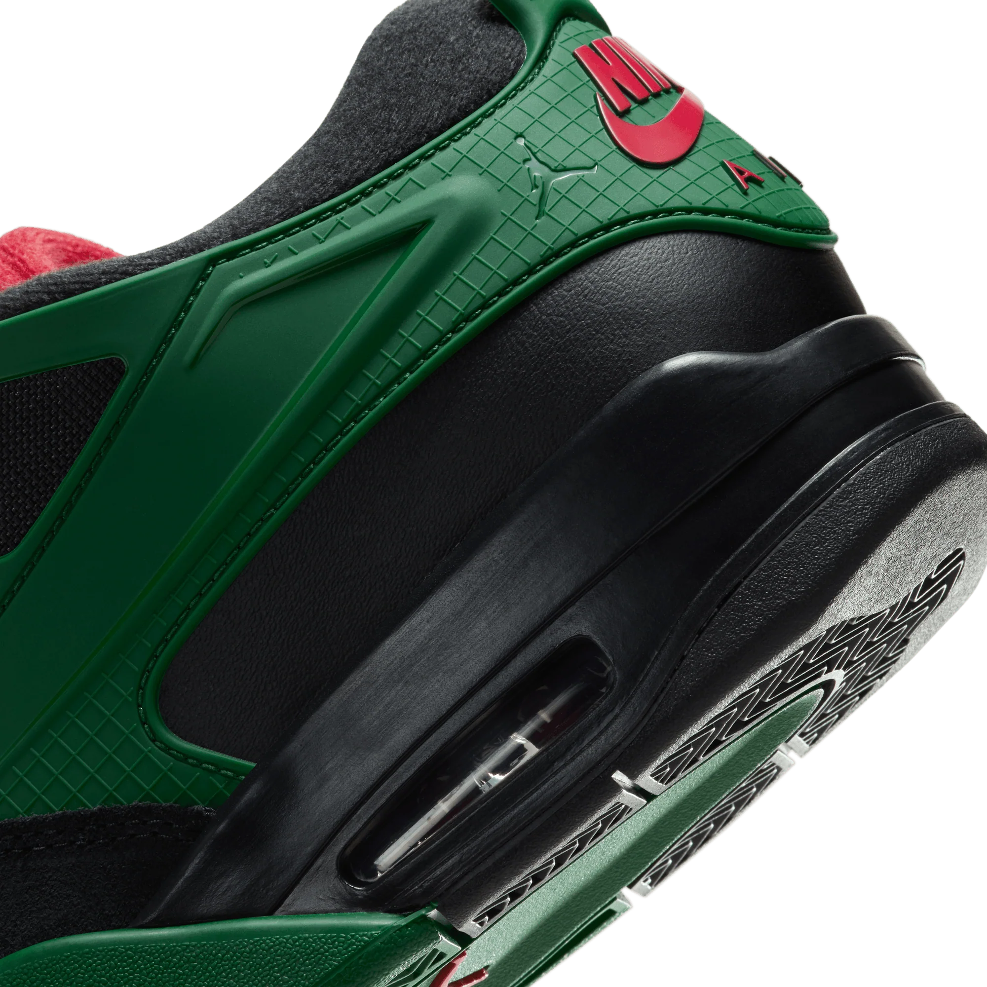 AIR JORDAN 4 RM - BLACK / VARSITY RED / GORGE GREEN - Image 8