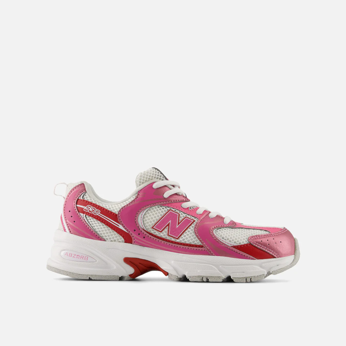 530 (GS) - PINK SATIN / SHADOW RED