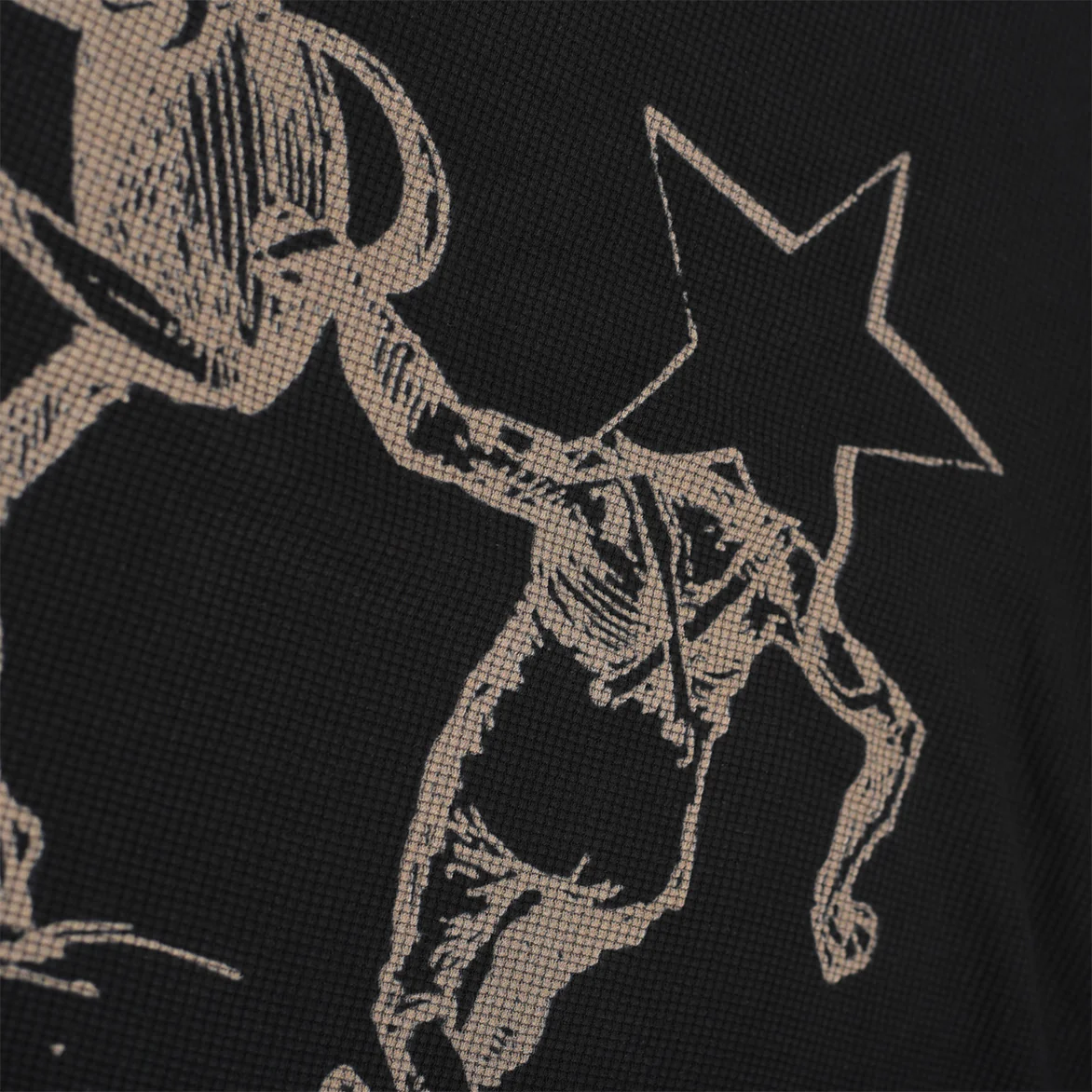STAR CHILD WAFFLE KNIT - BLACK - Image 4