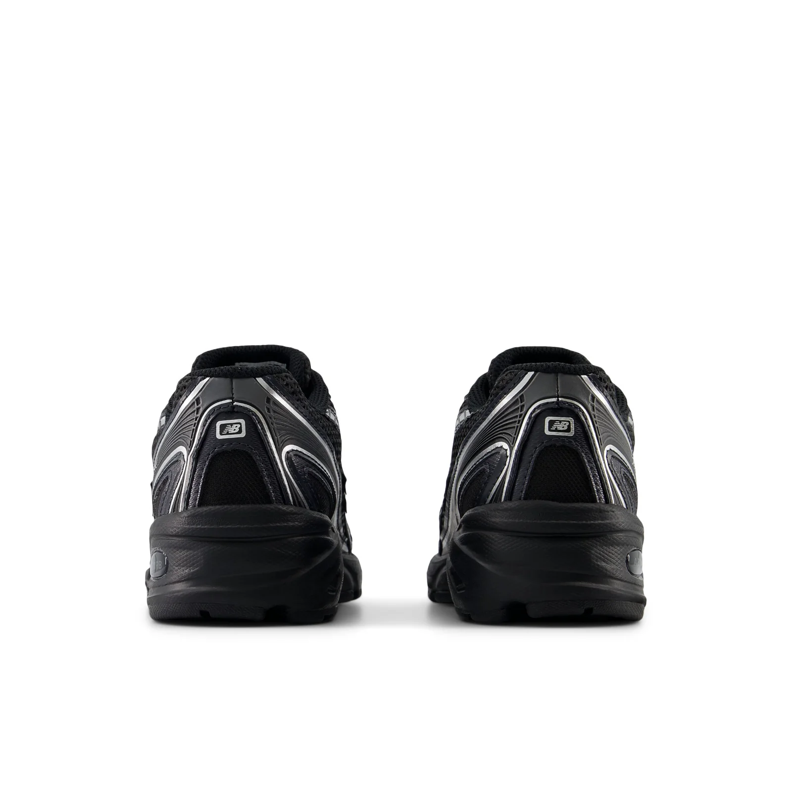 740 BUNGEE LACE (GS) - BLACK / SILVER METALLIC - Image 5
