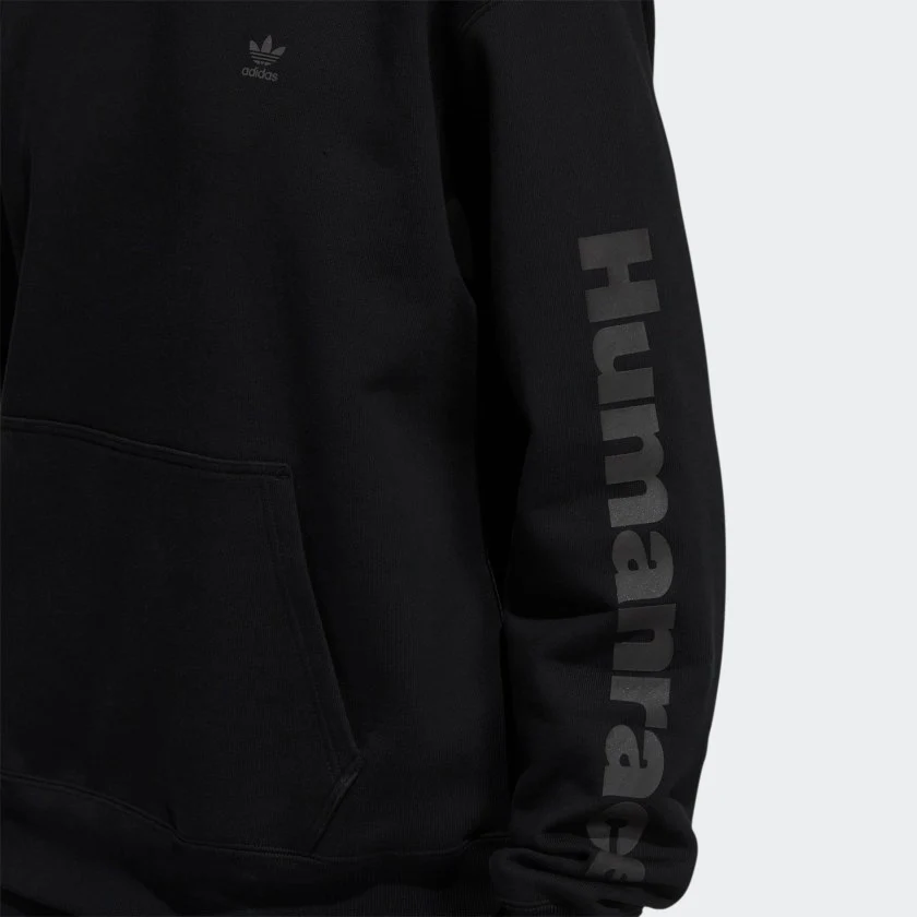 PHARRELL X ADIDAS BASIC HOODIE "TRIPLE BLACK" - Image 3
