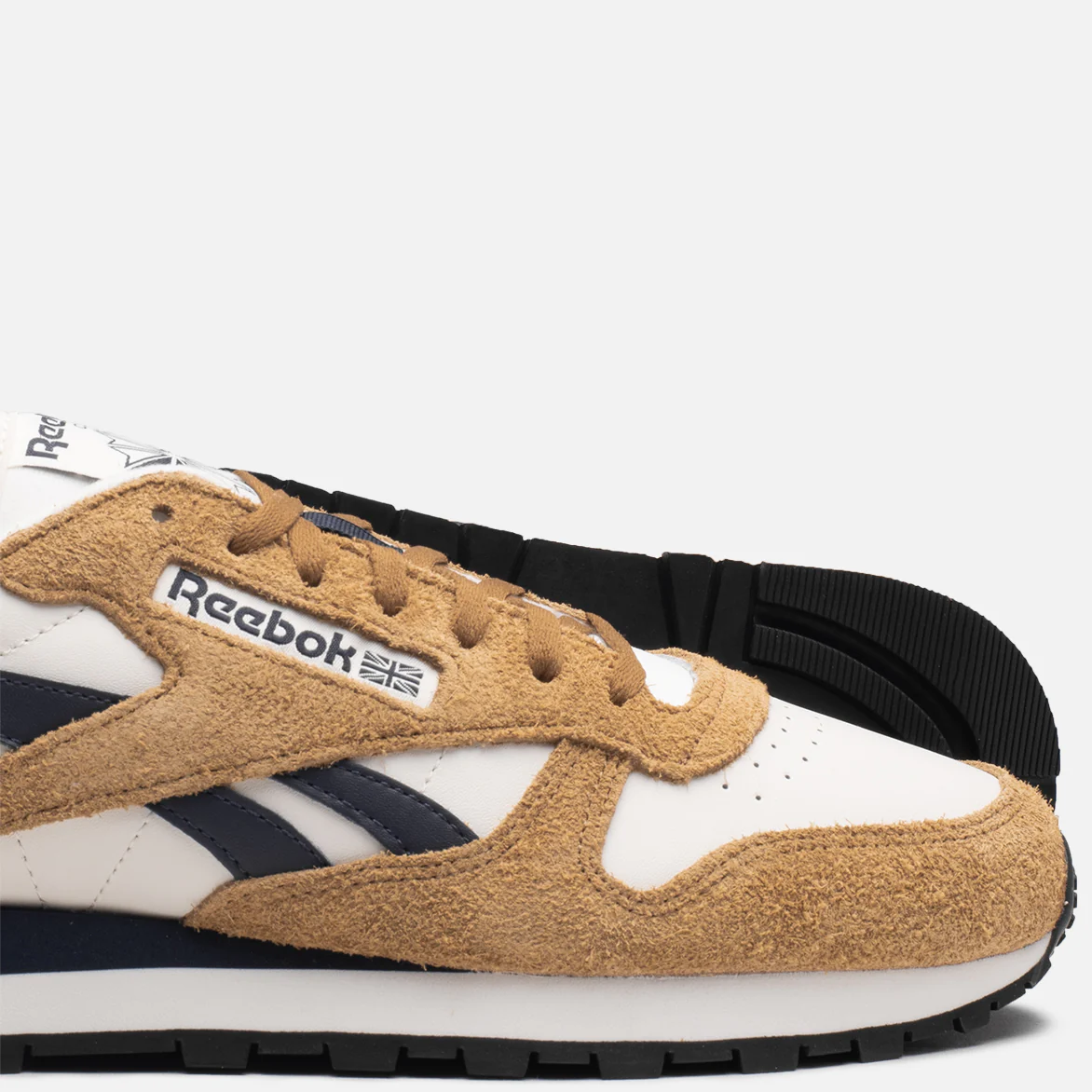 CLASSIC LEATHER - Chalk / Wild Brown / Vector Navy - Image 4