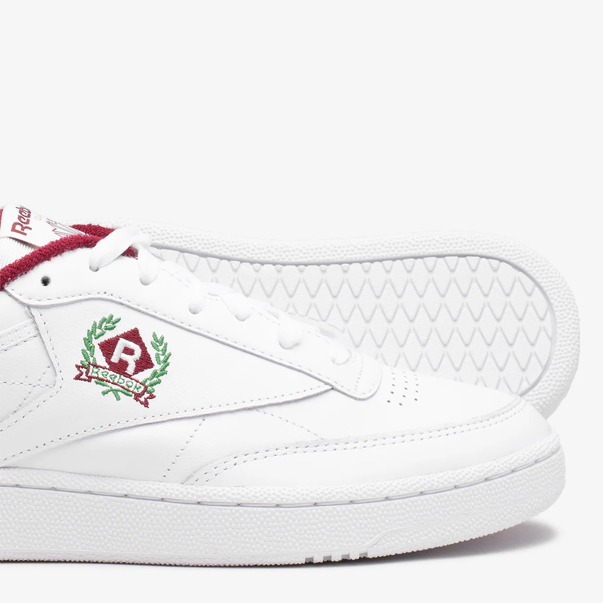 CLUB C 85 - WHITE / BURGUNDY - Image 4