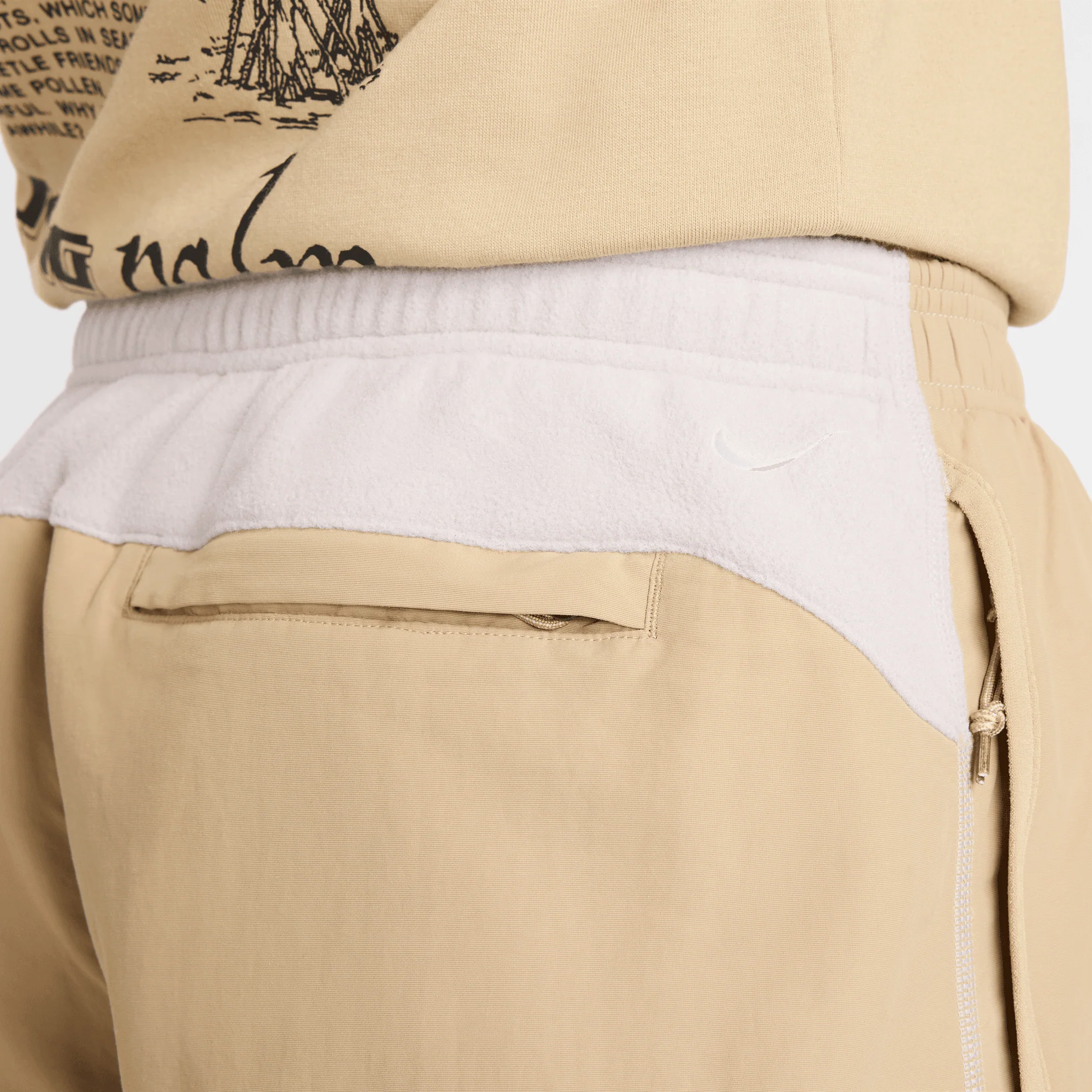 ACG WOLF TREE PLUS FLEECE PANTS - COLLEGE GREY / PARACHUTE BEIGE - Image 5