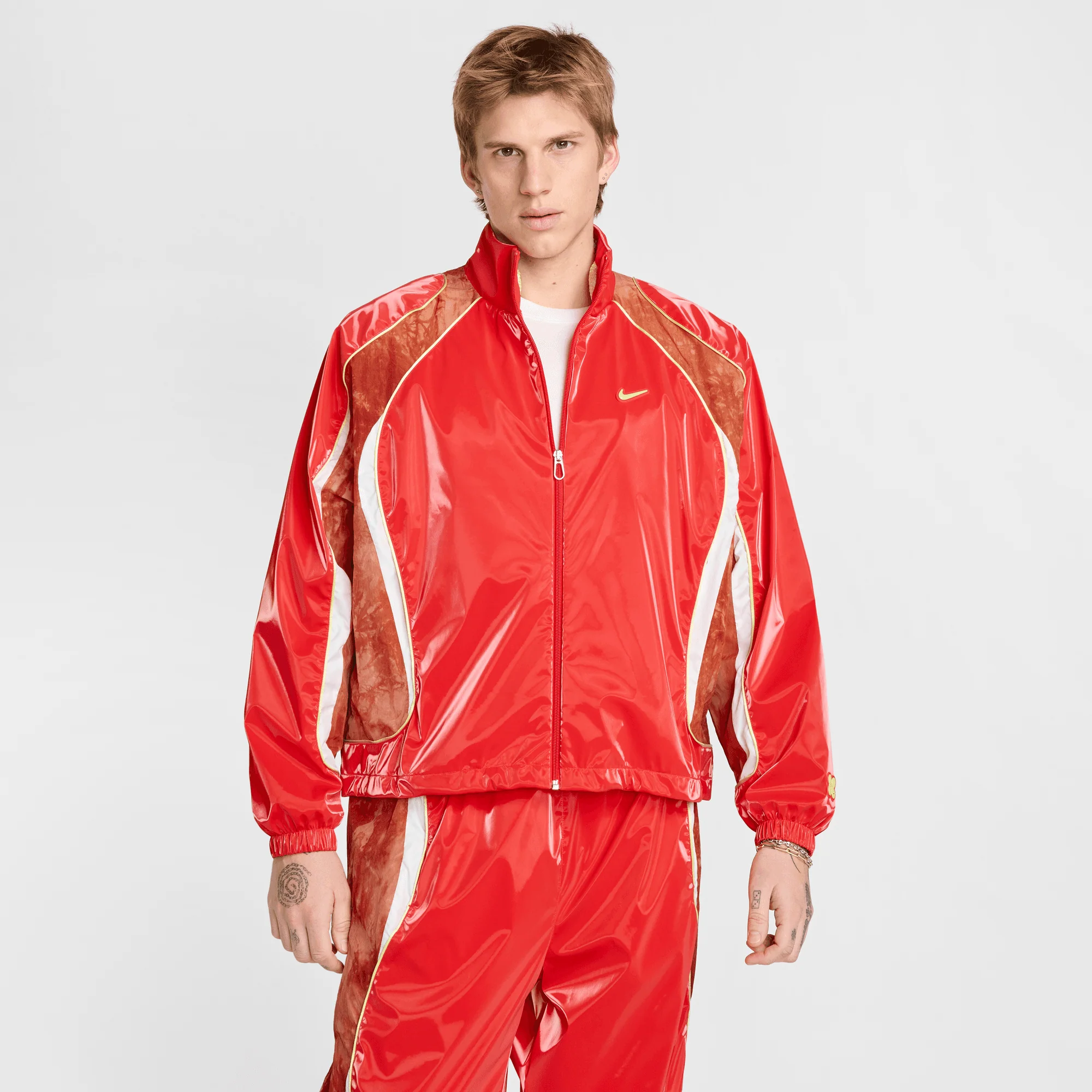 PROJECT F.R.O.G TRACK JACKET - LIGHT CRIMSON / DARK RUSSET