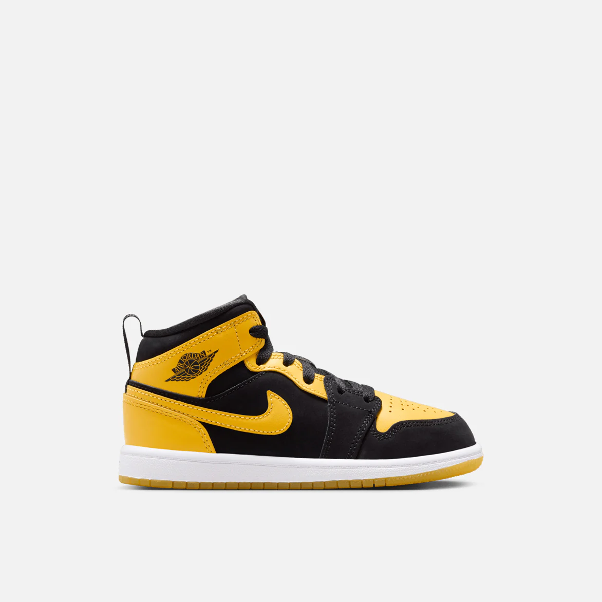 JORDAN 1 MID SE (PS) - BLACK / VARSITY MAIZE