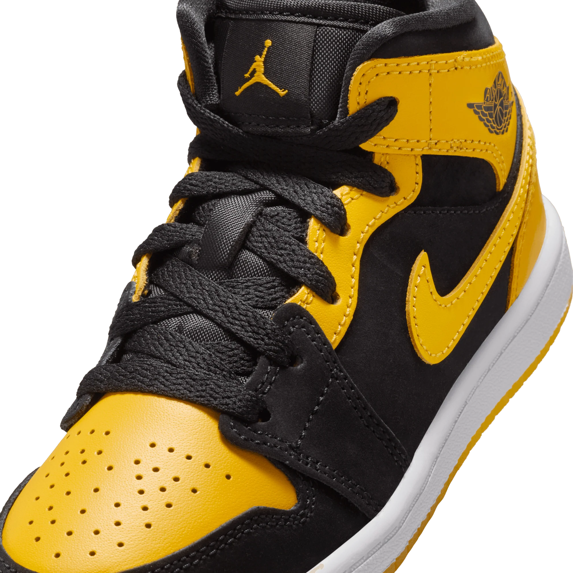 JORDAN 1 MID SE (PS) - BLACK / VARSITY MAIZE - Image 7