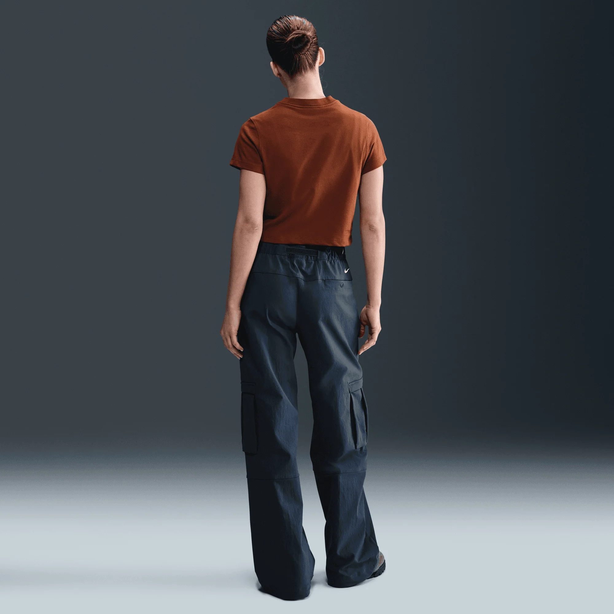 WMNS ACG DRI-FIT CROPPED TEE - CINNAMON / PICANTE RED - Image 5