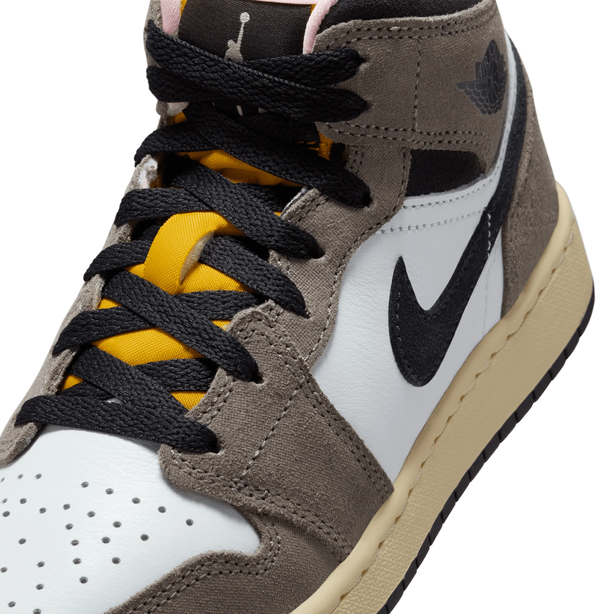 AIR JORDAN 1 MID (GS) "OIL GREY" - Image 7