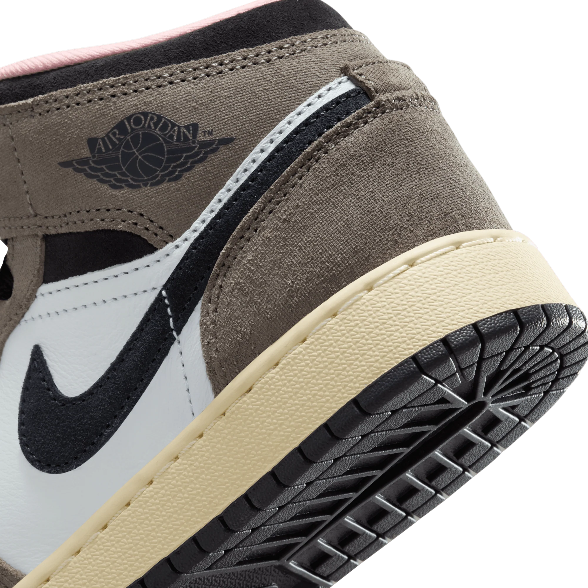 AIR JORDAN 1 MID (GS) "OIL GREY" - Image 8