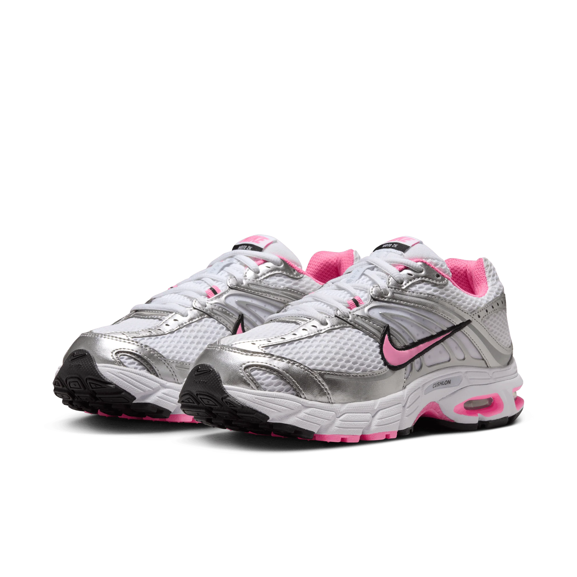 WMNS AIR MAX MOTO 2K - WHITE / METALLIC SILVER / PINK SPELL - Image 2