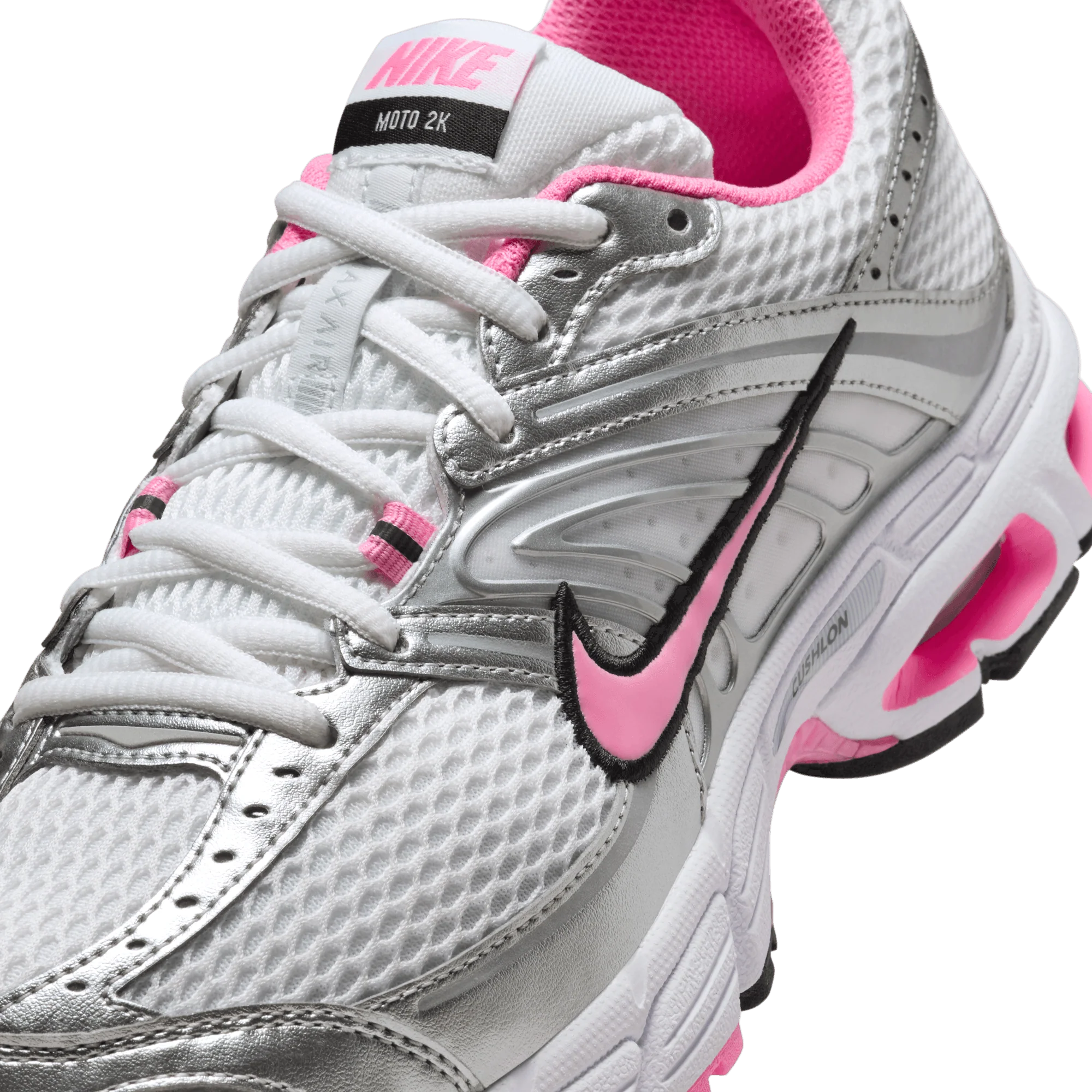 WMNS AIR MAX MOTO 2K - WHITE / METALLIC SILVER / PINK SPELL - Image 7