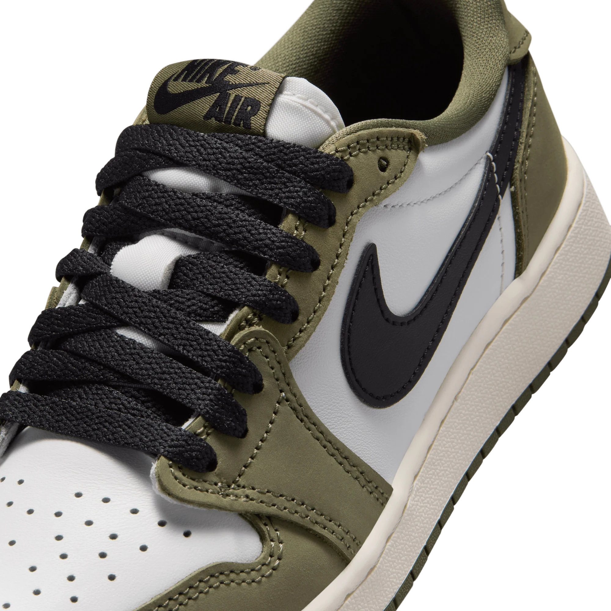 AIR JORDAN 1 RETRO LOW OG (GS) "MEDIUM OLIVE" - Image 7