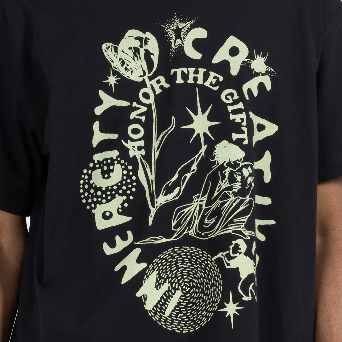 INNER CITY CREATIVE TEE - BLACK - Image 3