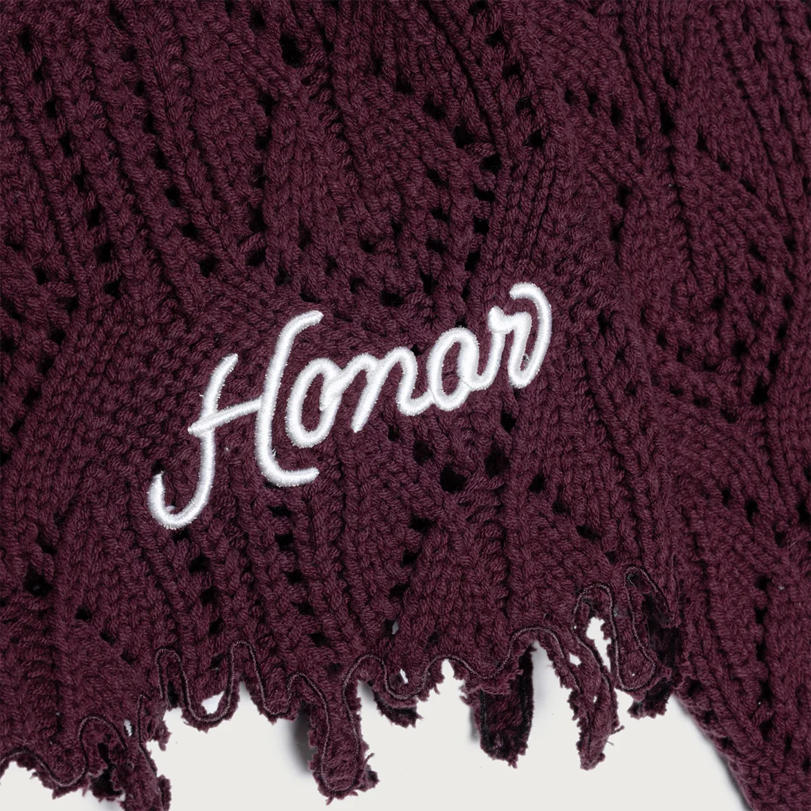 CABLE SWEATER - BERRY - Image 3