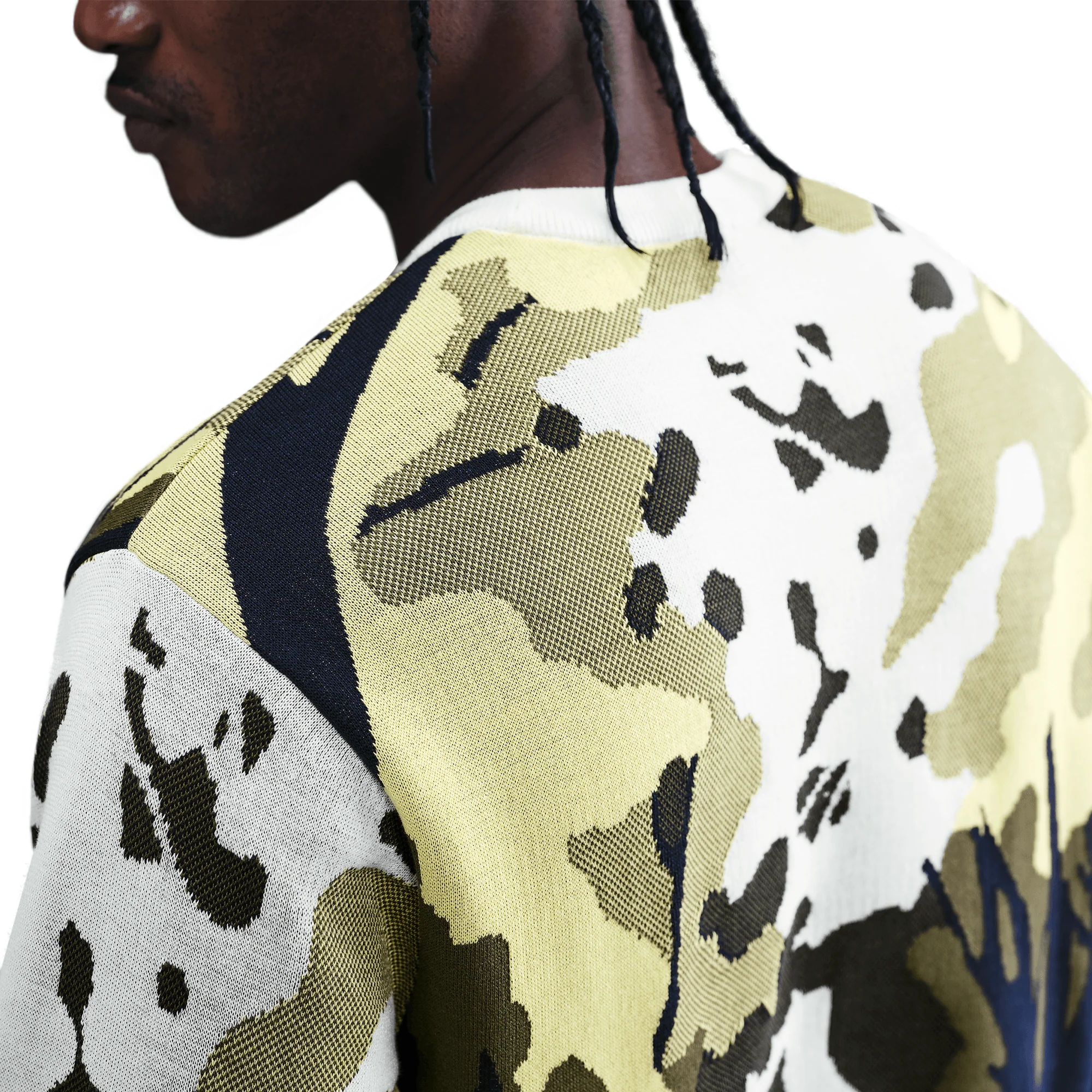 NIKE LIFE WILDERNESS SWEATER - SAIL / SOFT YELLOW - Image 3