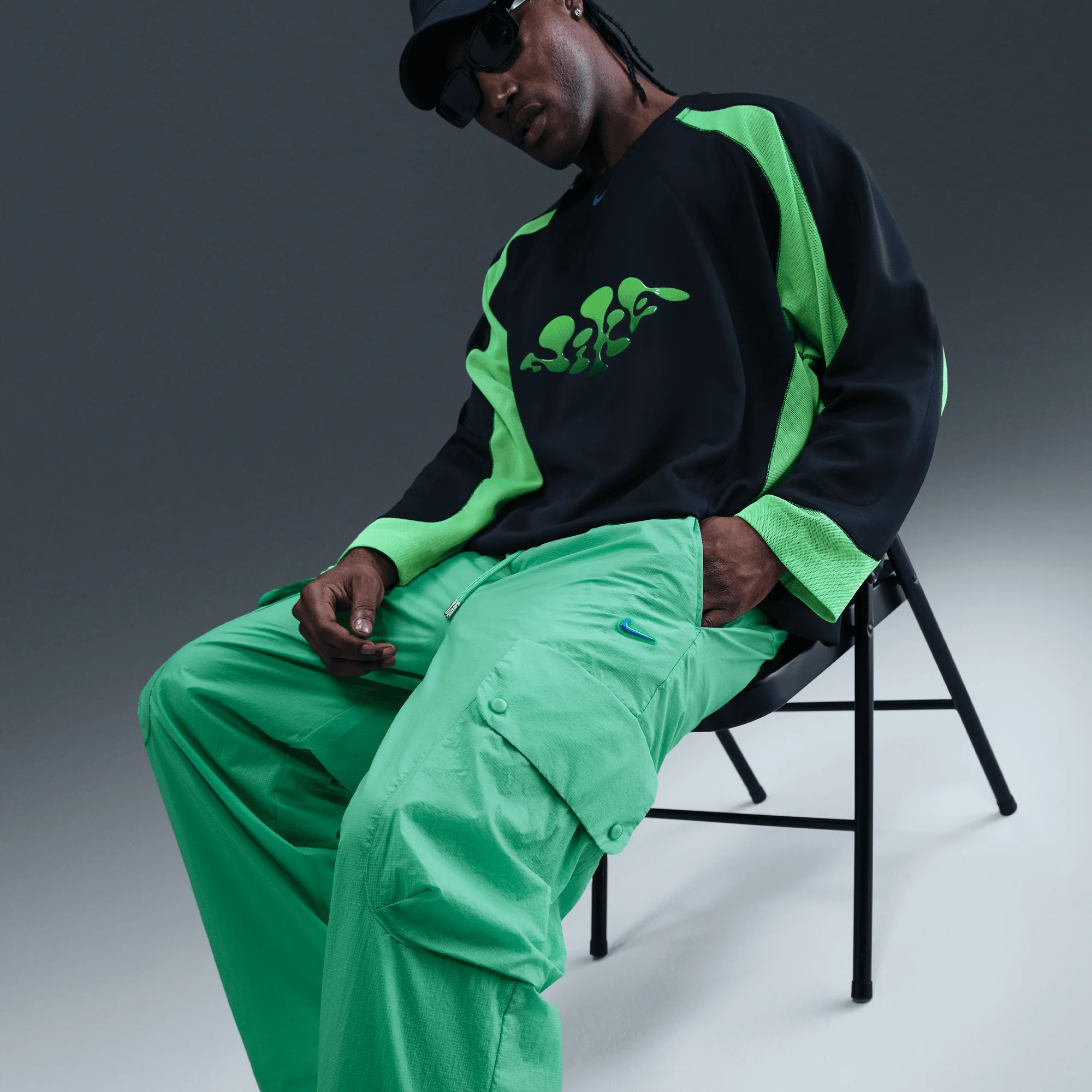 PROJECT F.R.O.G CARGO PANTS - GREEN SHOCK - Image 4