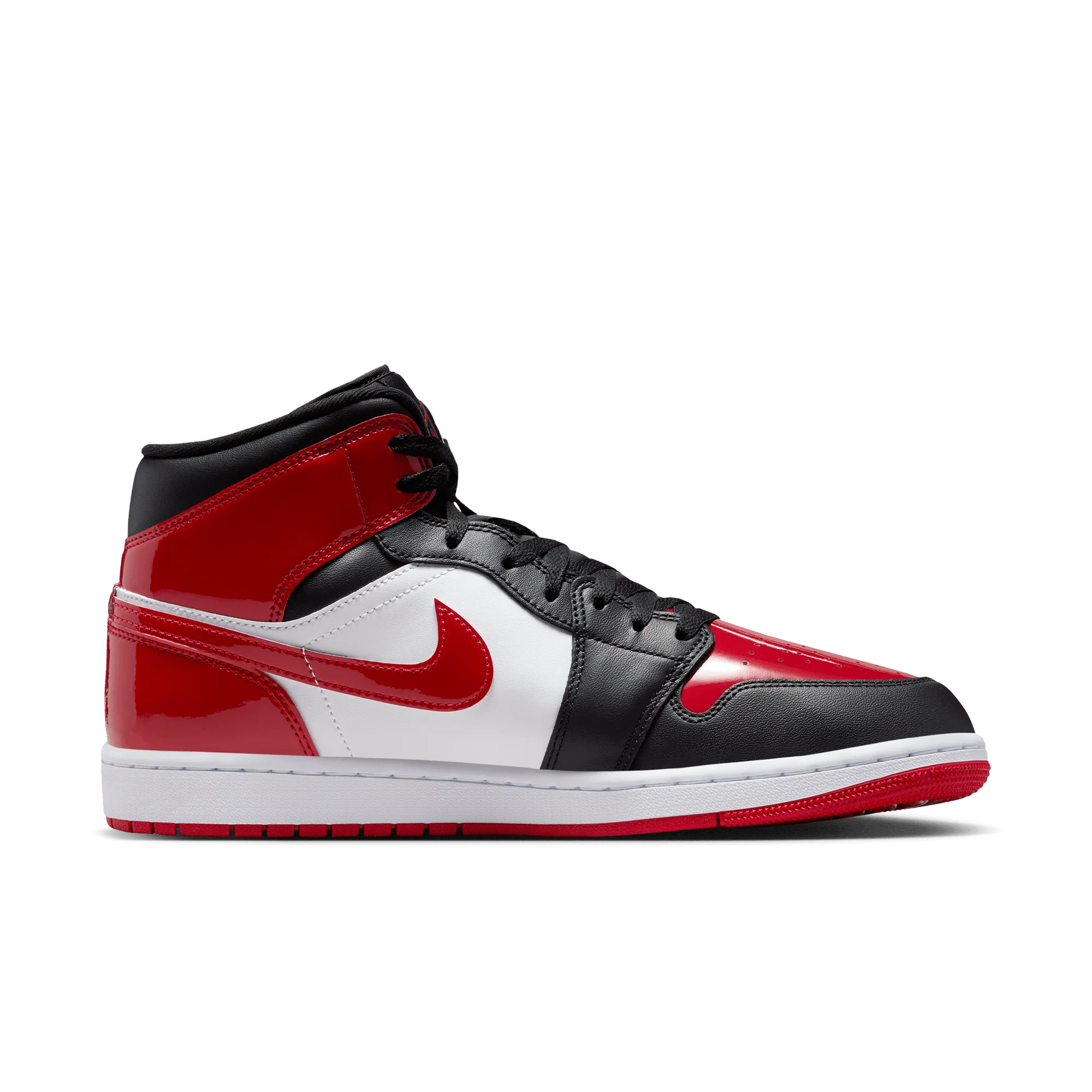 AIR JORDAN 1 MID SE "PATENT BRED TOE" - Image 3