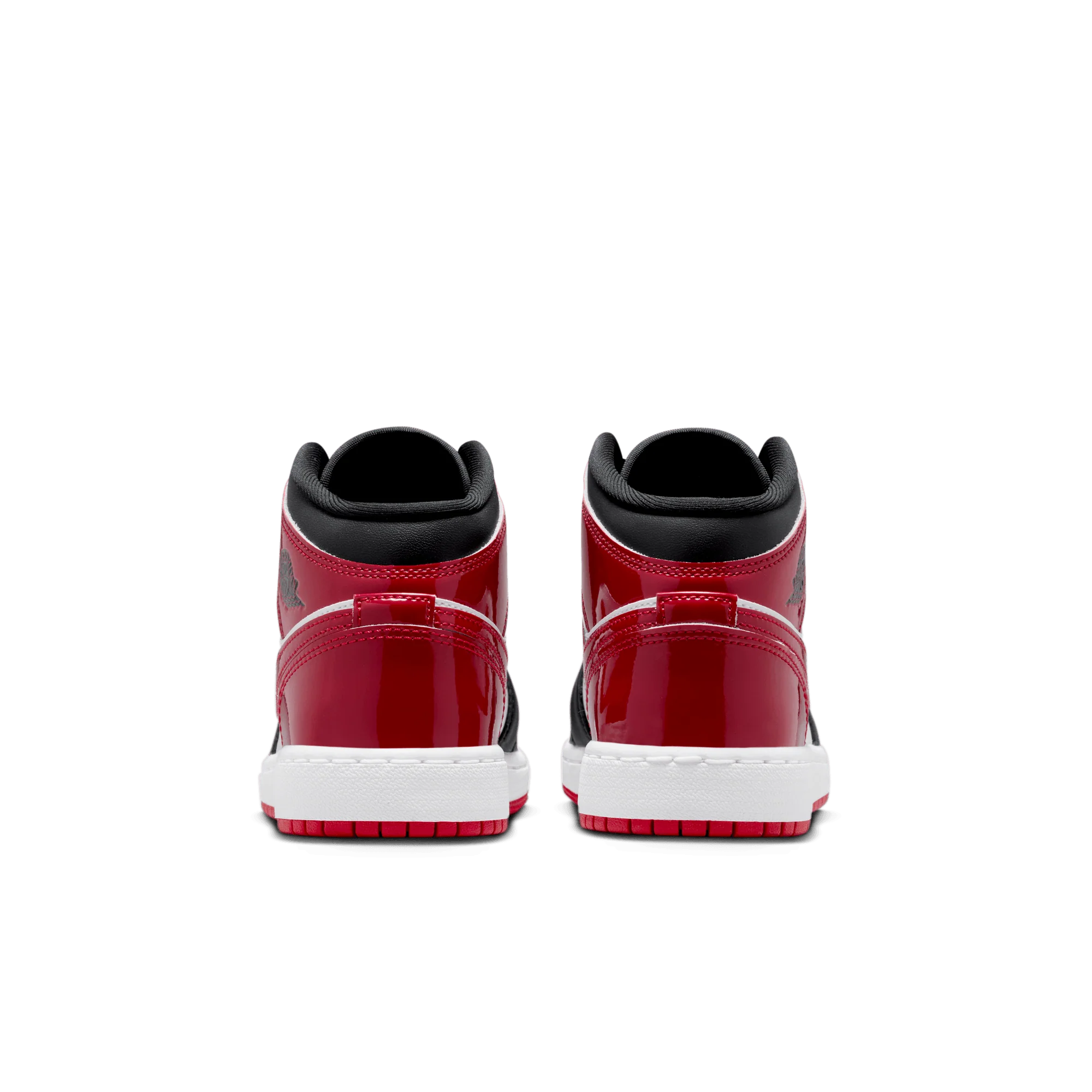 AIR JORDAN 1 MID SE (GS) "PATENT BRED TOE" - Image 4