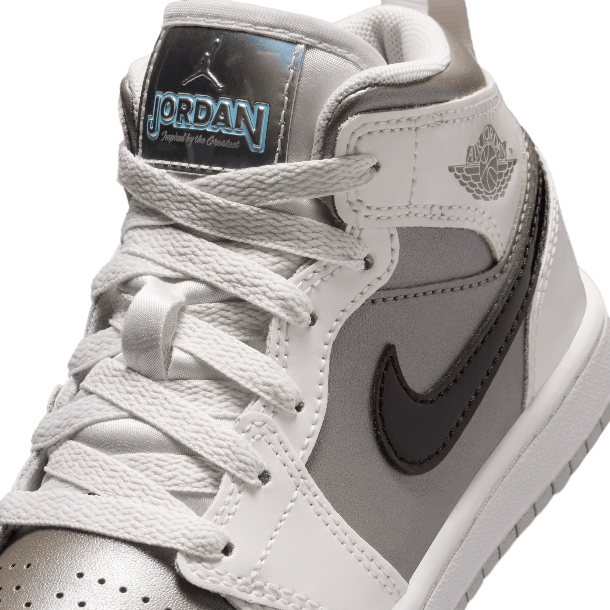 JORDAN 1 MID SE (PS) - PHOTON DUST / BLUE CHILL - Image 7