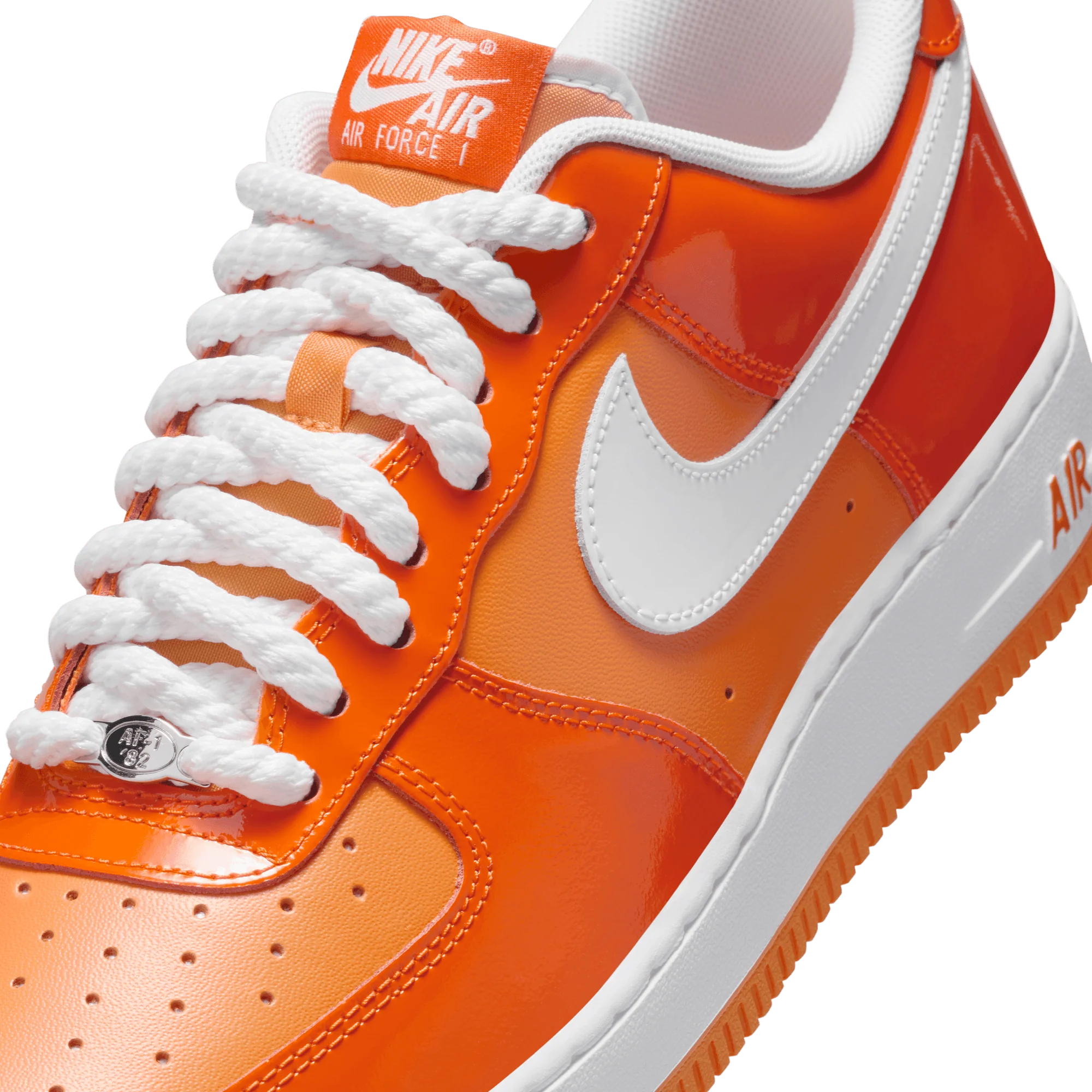 AIR FORCE 1 `07 LV8 "ORANGE PATENT" - Image 7
