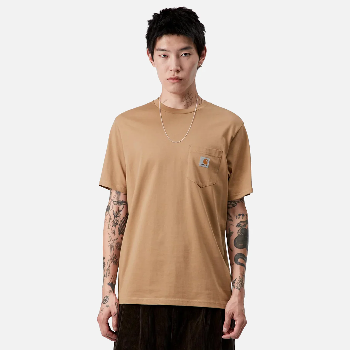 SS POCKET T-SHIRT - PEANUT - Image 3