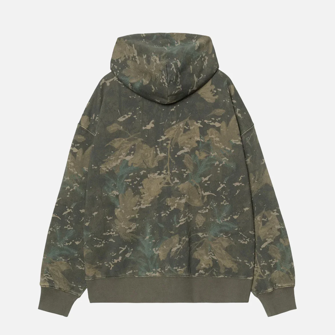 HOODED BENTON SWEAT JACKET - GREEN CAMO COMBI - Image 2