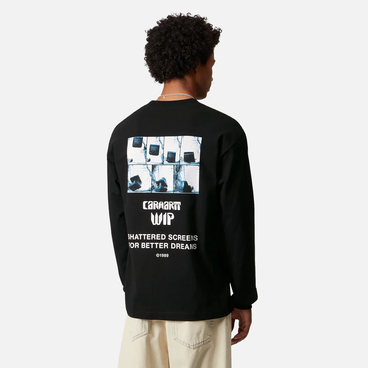 L/S BETTER DREAMS T-SHIRT - BLACK - Image 3