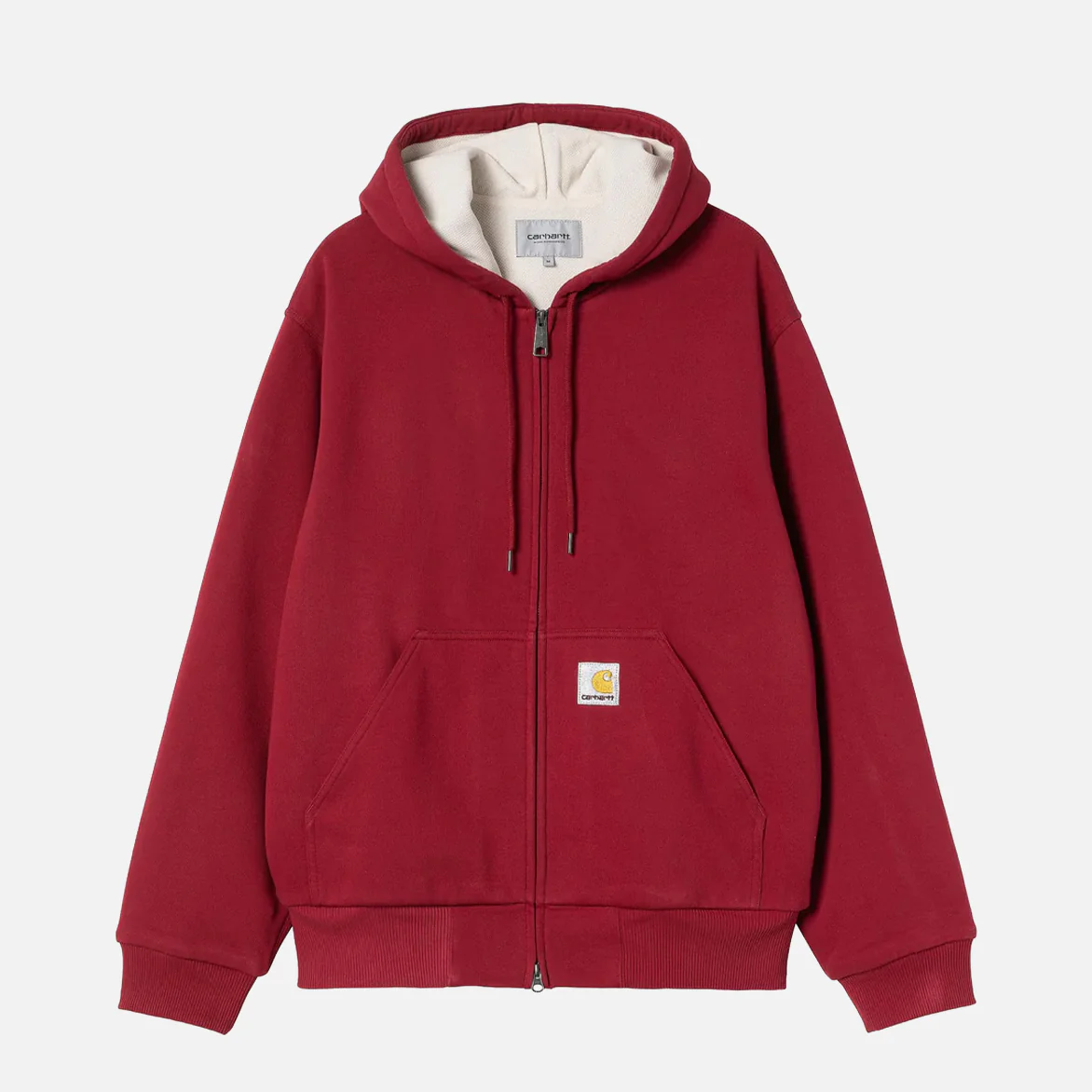 ACTIVE SWEAT JACKET - SCARLET / STONE WASHED